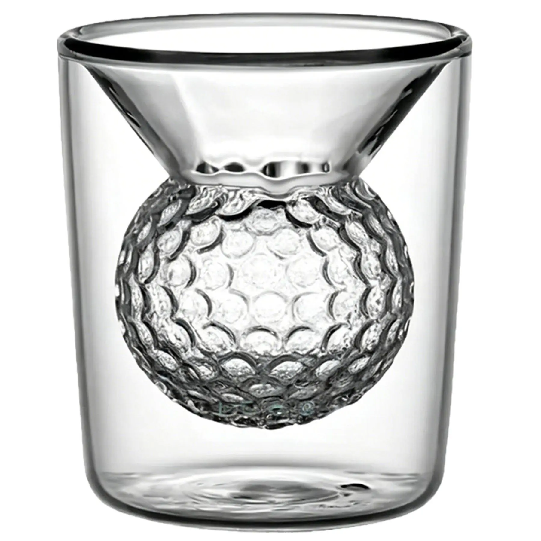 Golf Ball Design Double-Wall Shot Glasses