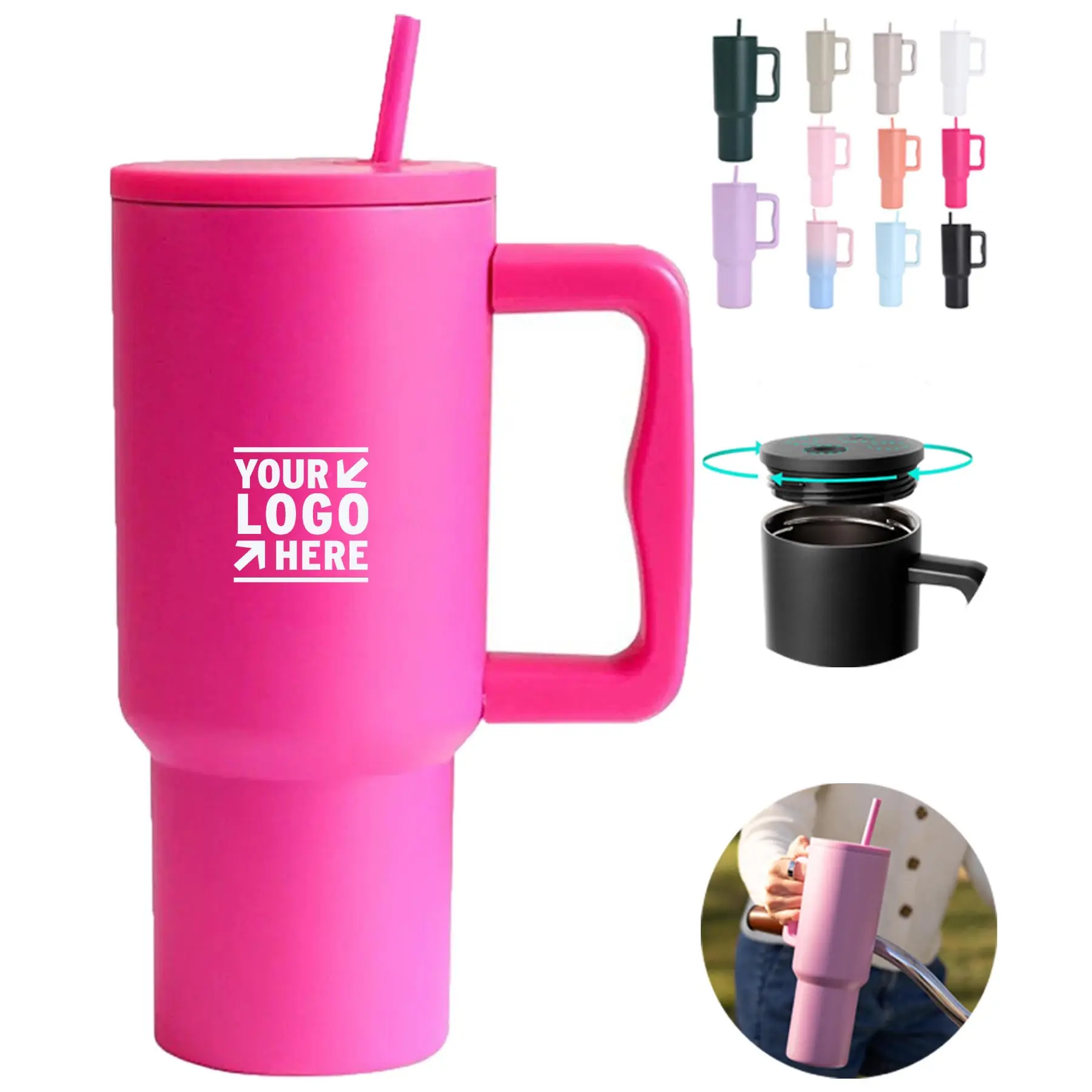 Premium Thermal Tumbler with Handle 2