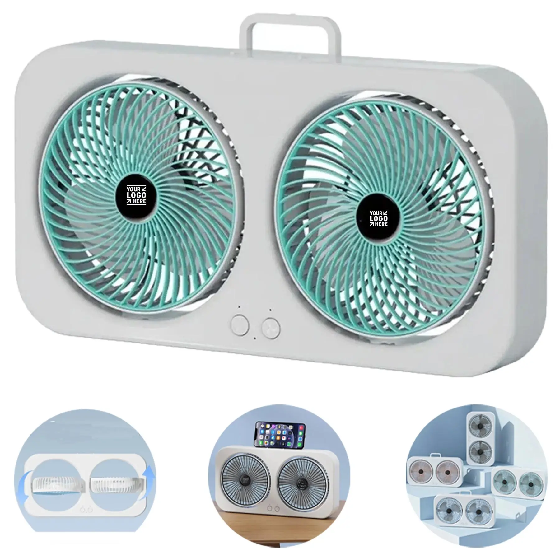 Dual Airflow Desktop Fan 2