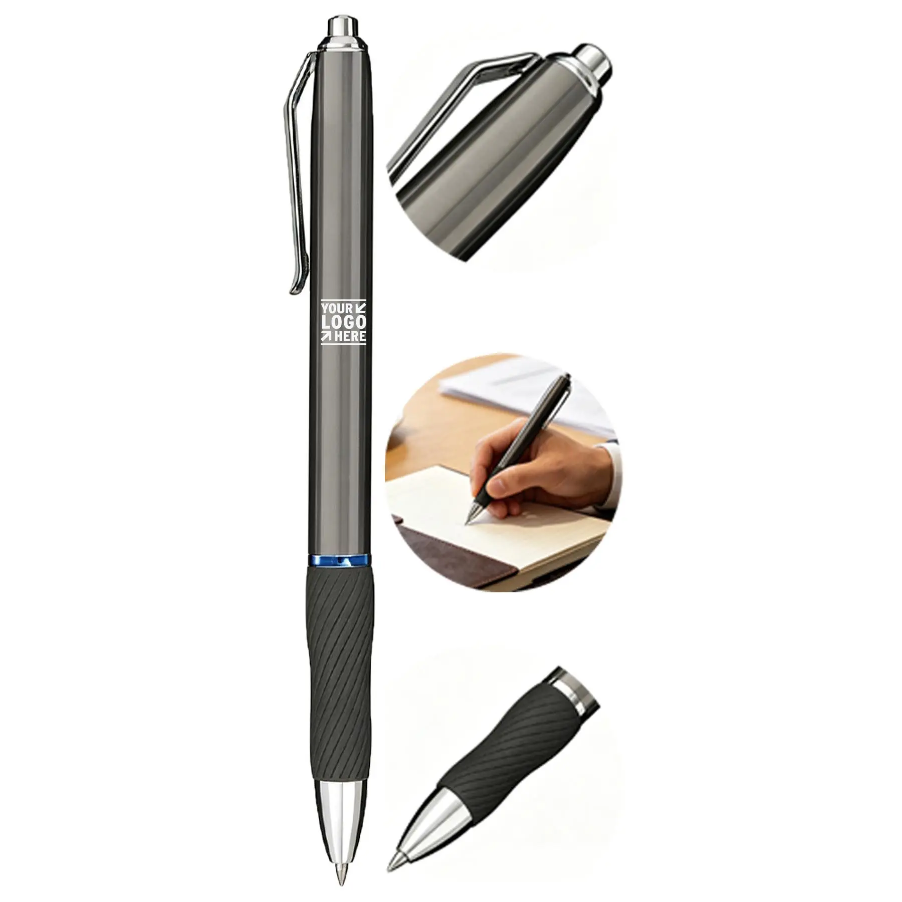 Premium Gel Pen with Gunmetal Finish 2