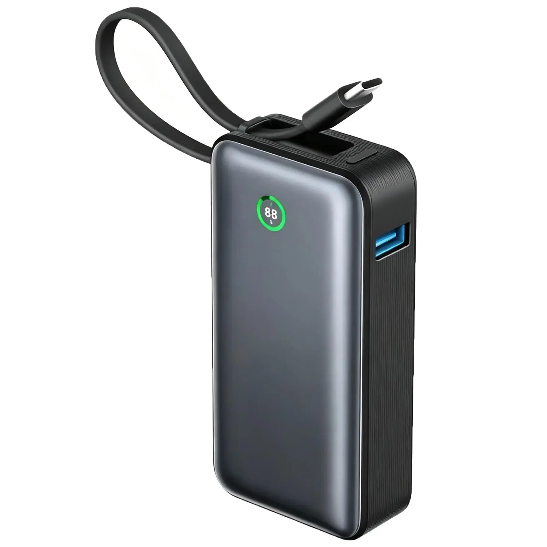 Portable Power Charger with Integrated Cable