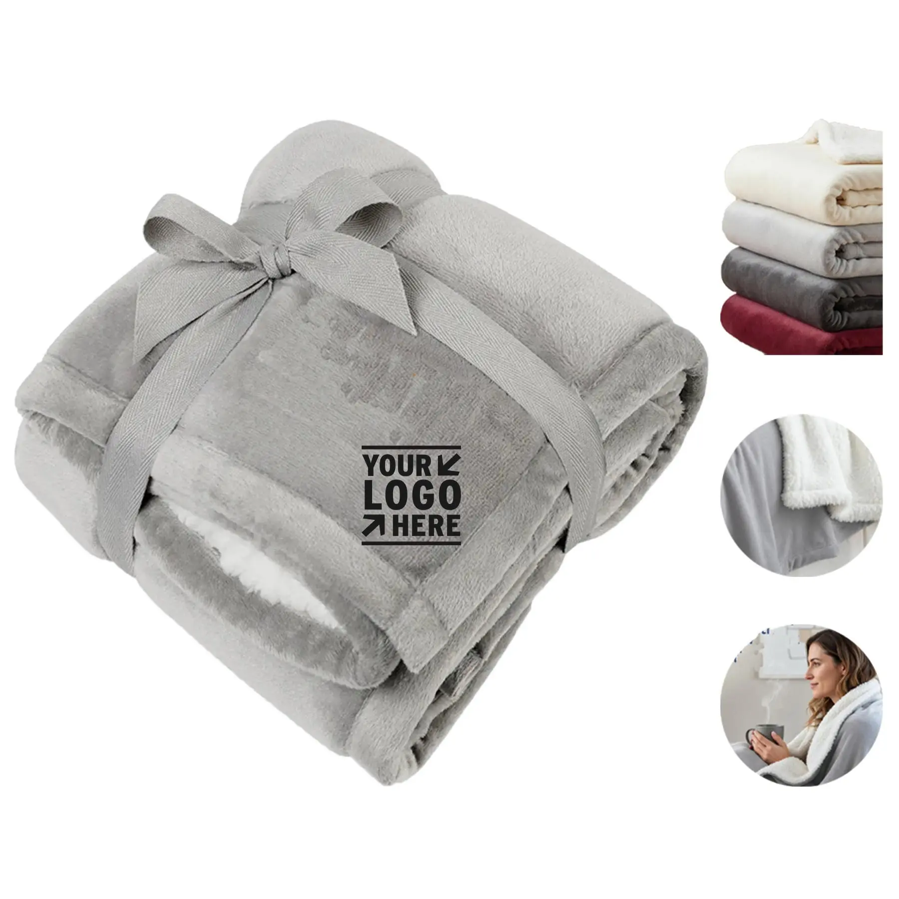 Cozy Sherpa Infant Blanket 2