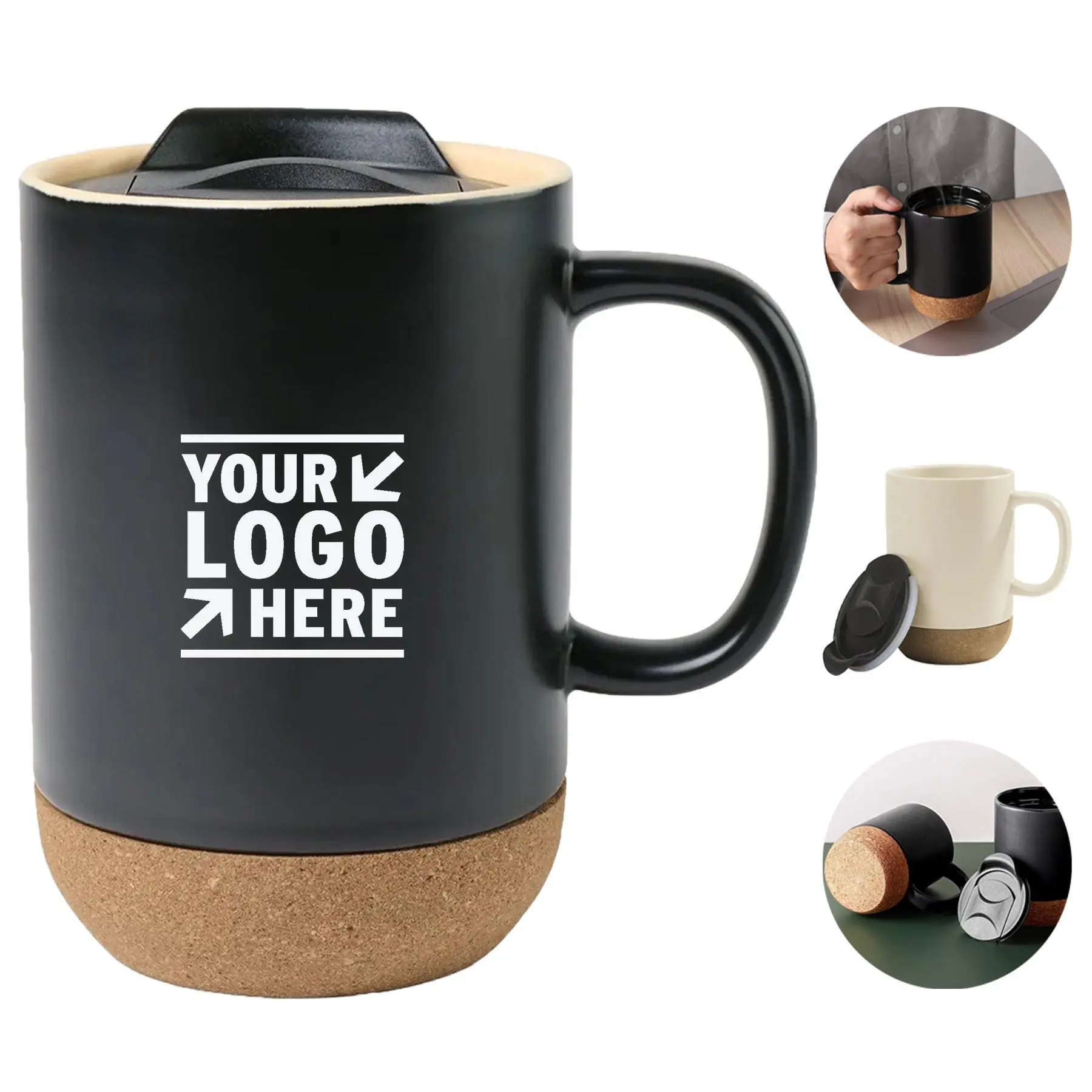 Eco-Friendly Cork Ceramic Travel Mug 2