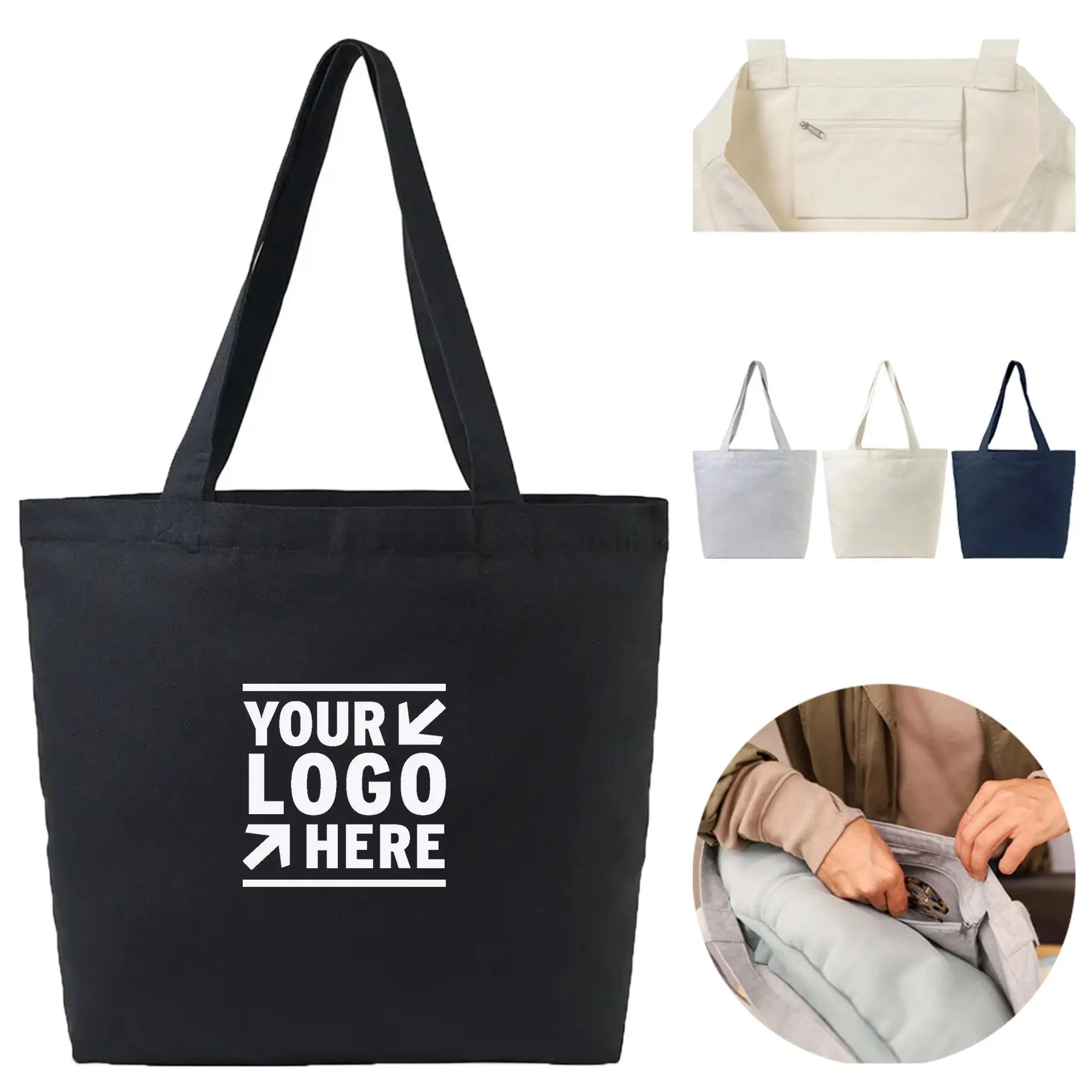 Eco-Friendly Recycled Cotton Tote Bag 2