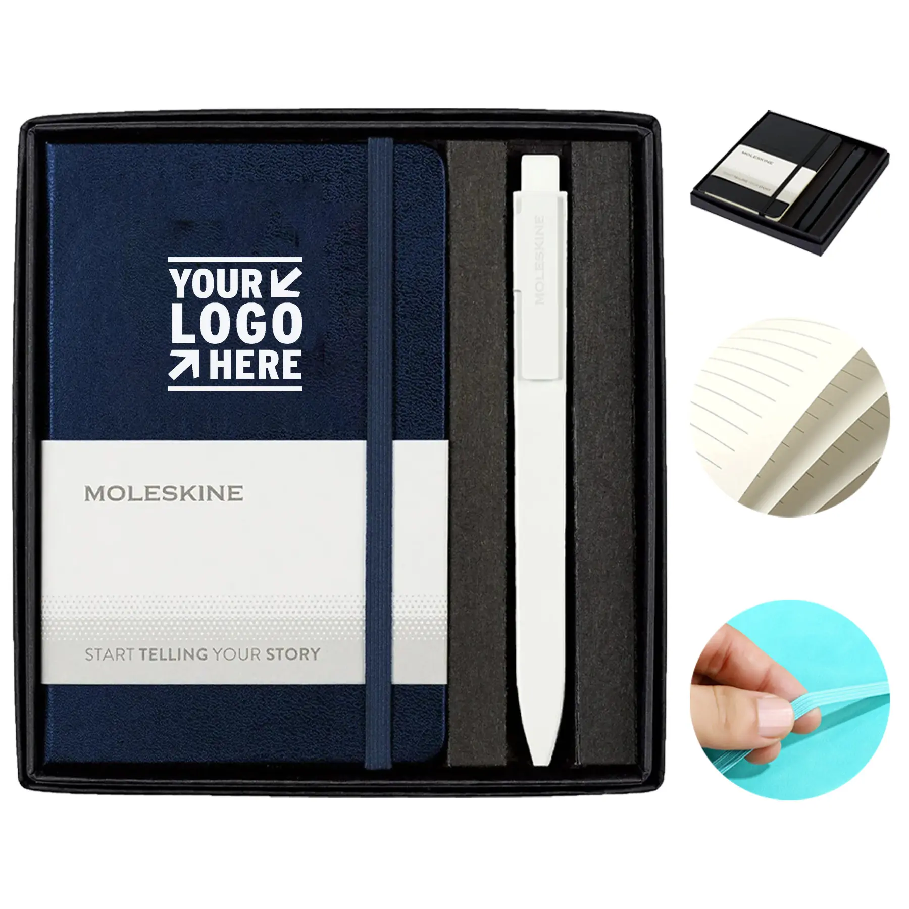 Compact Travel Journal with Writing Tool 2