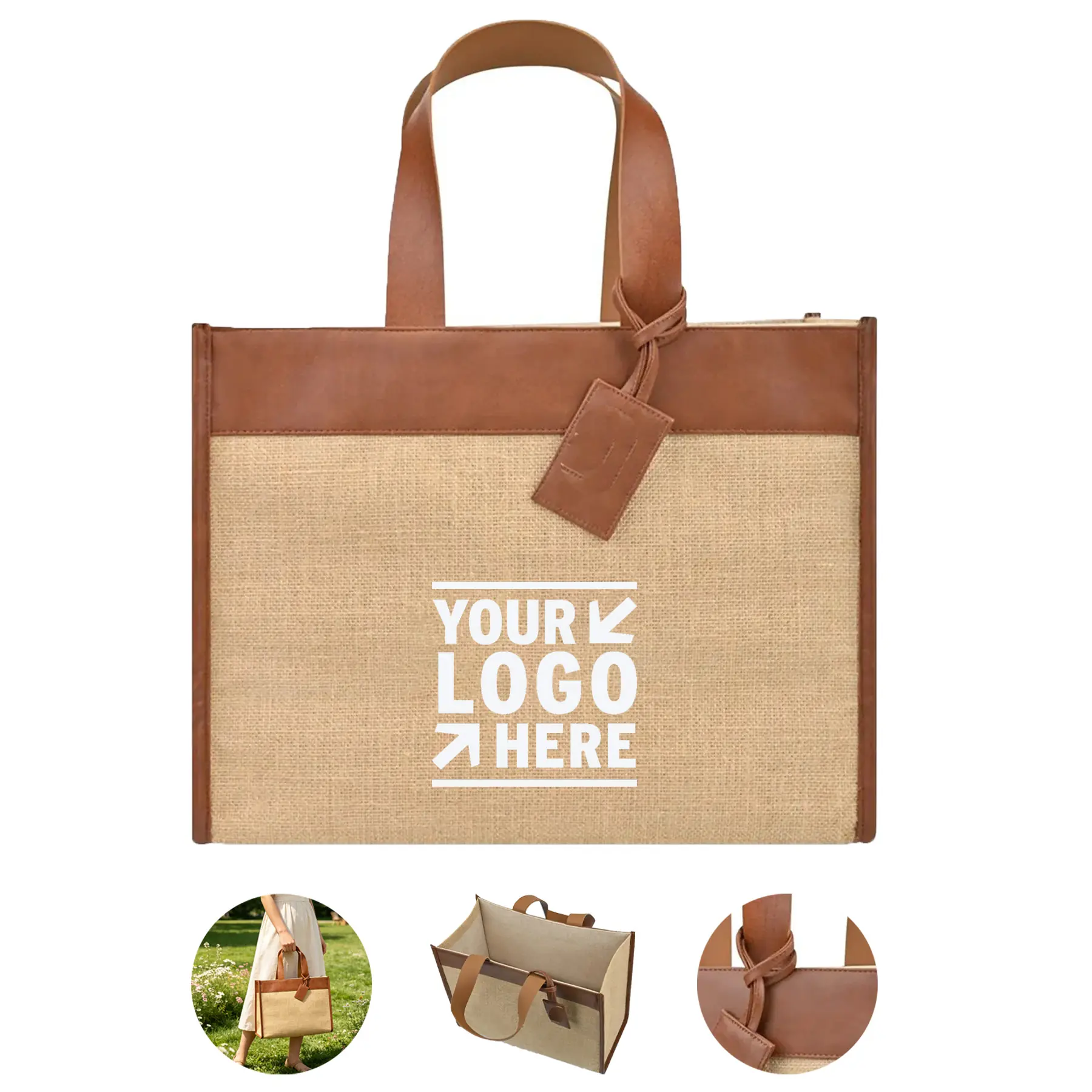 EcoStyle Jute Trim Tote Bag 2
