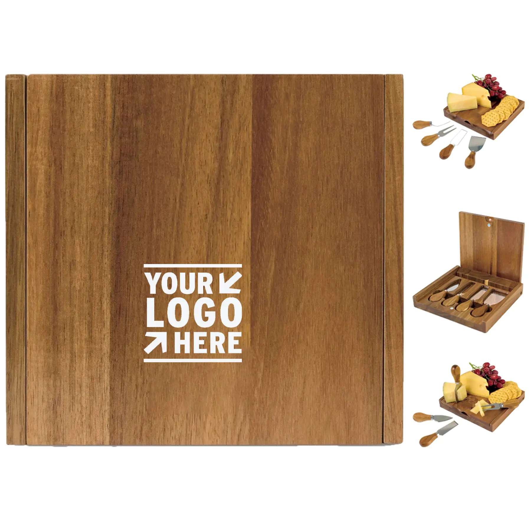 Artisan Wooden Cheese Serving Set 2