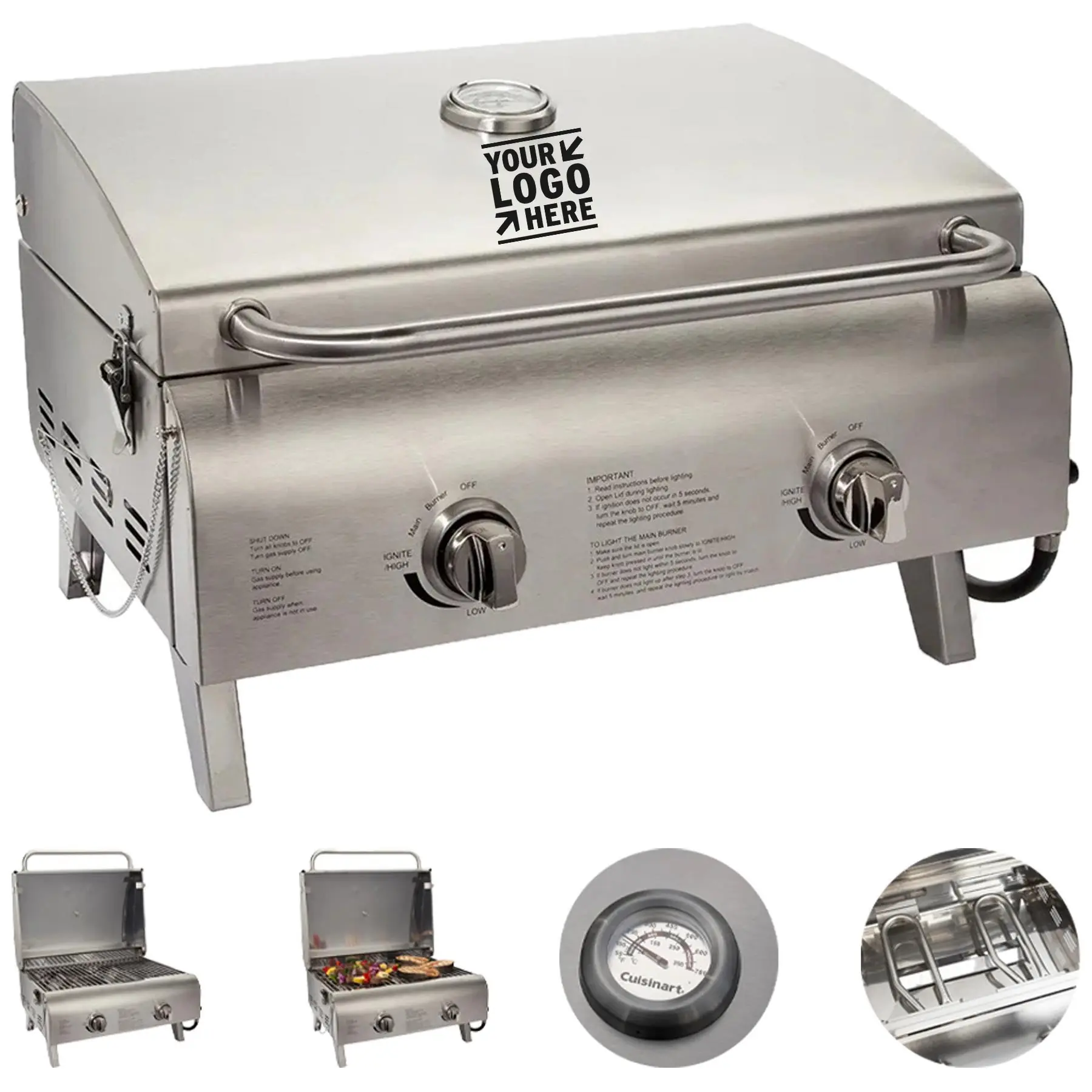 Premium Stainless Steel Portable Grill 2