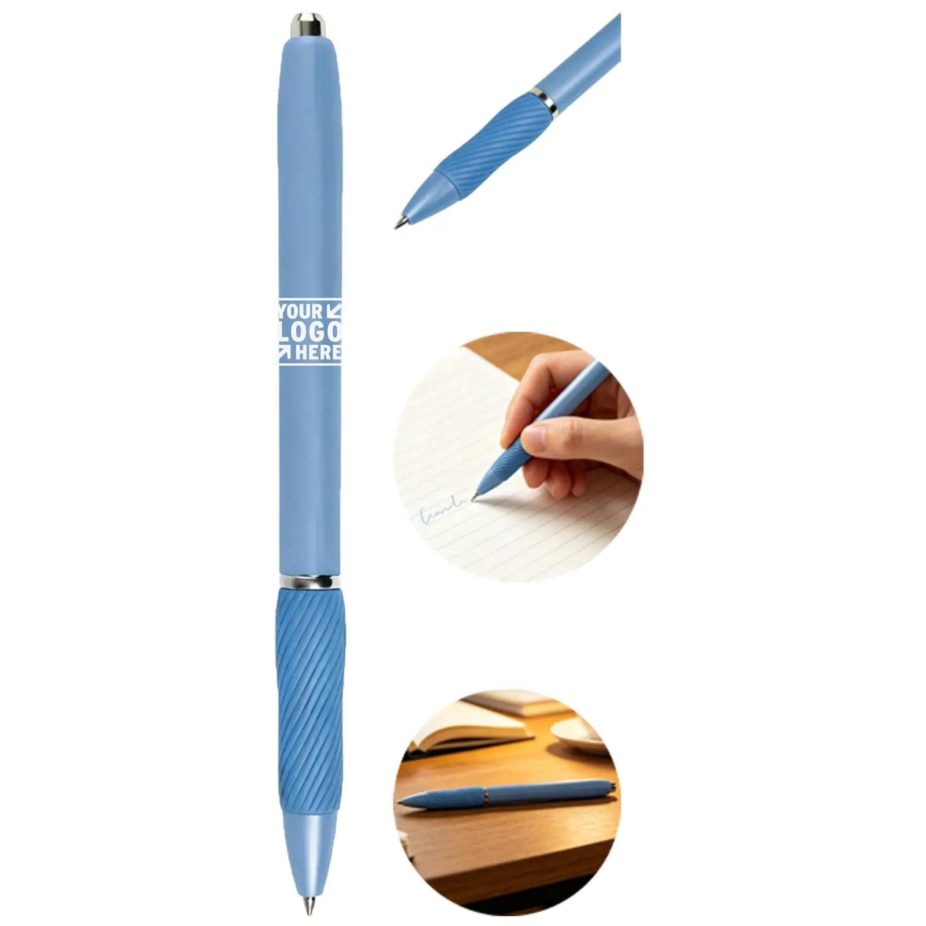 SmoothGel Frosted Blue Pen 2