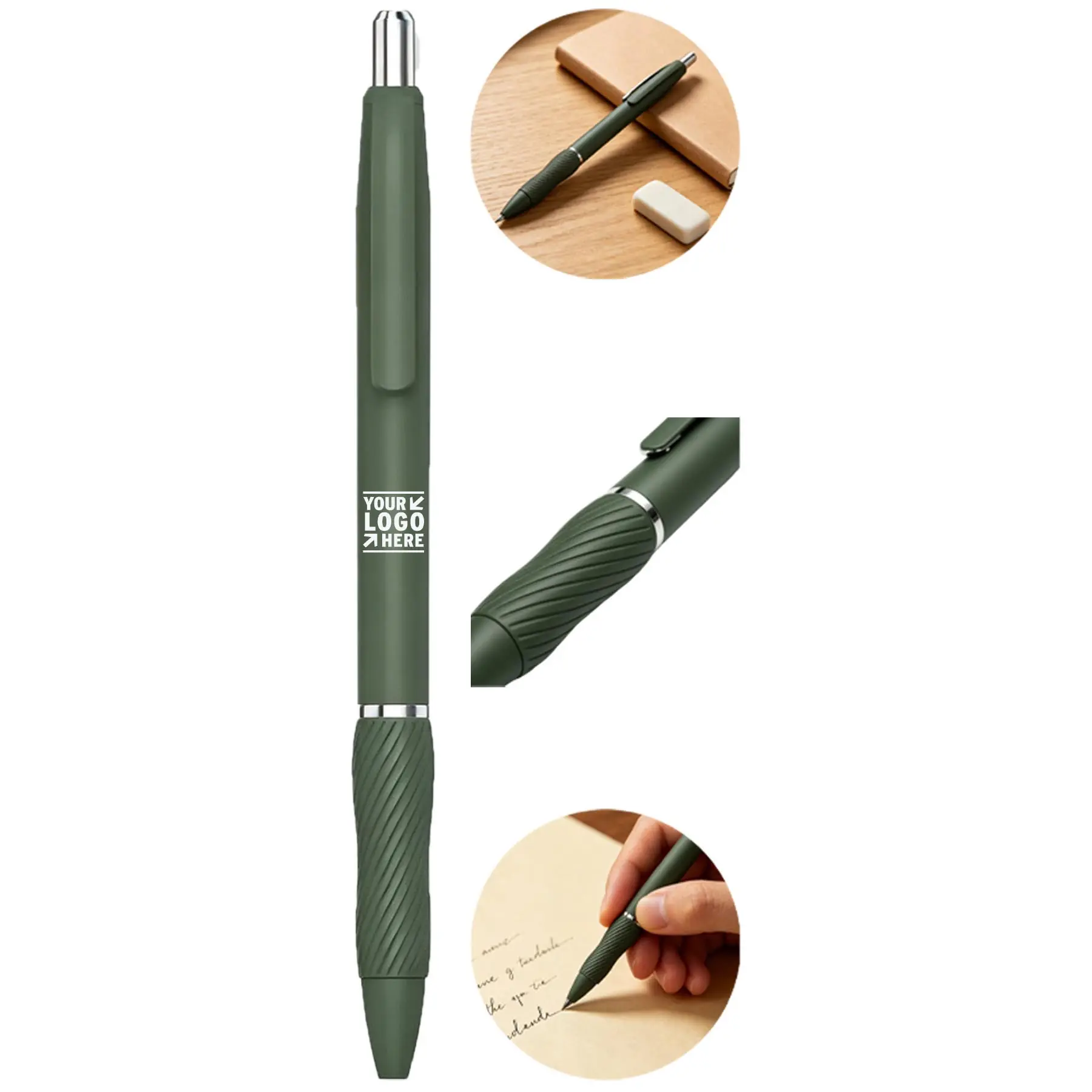Forest Green Gel Writing Pen 2