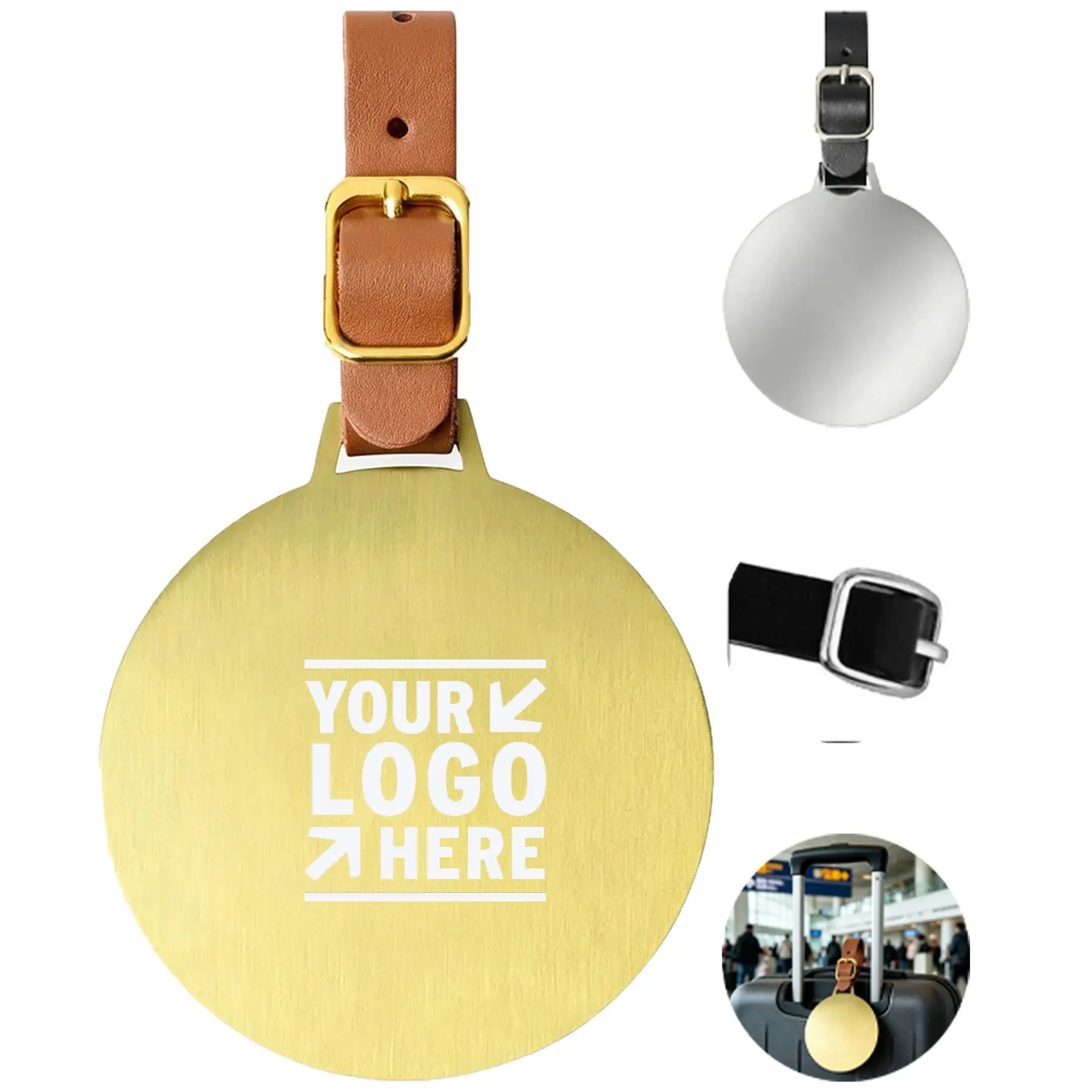 Premium Round Golf Bag Identifier 2