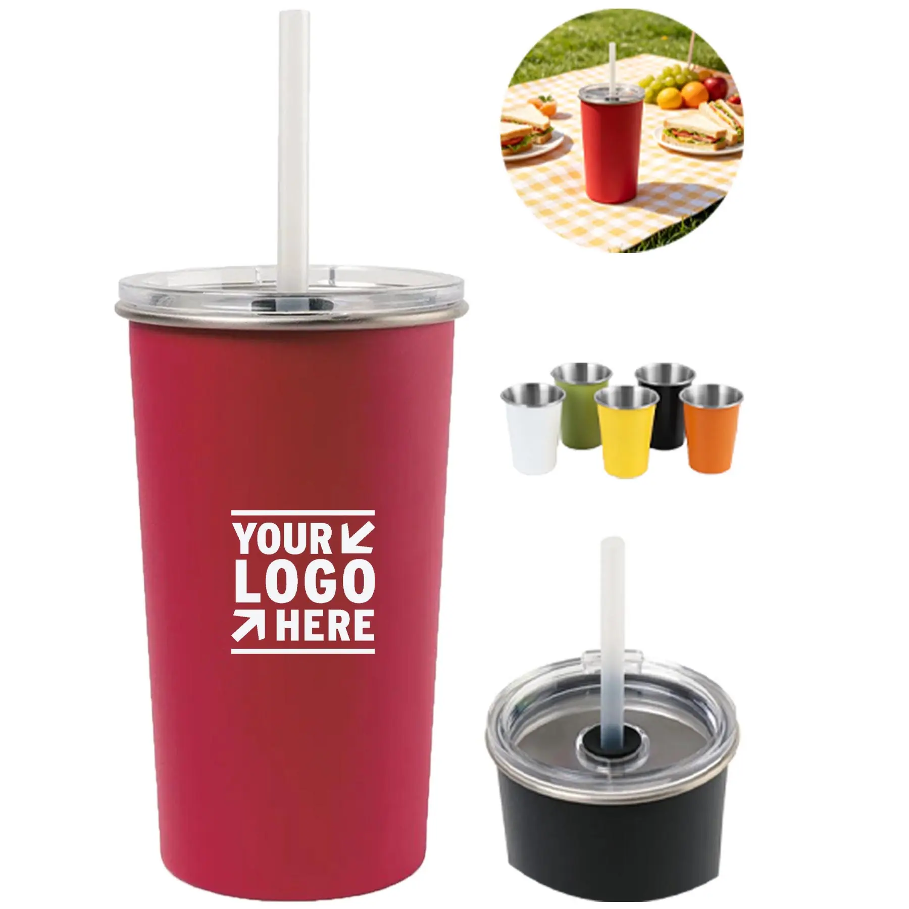 Arlo Essentials Insulated Drinkware with Straw 2
