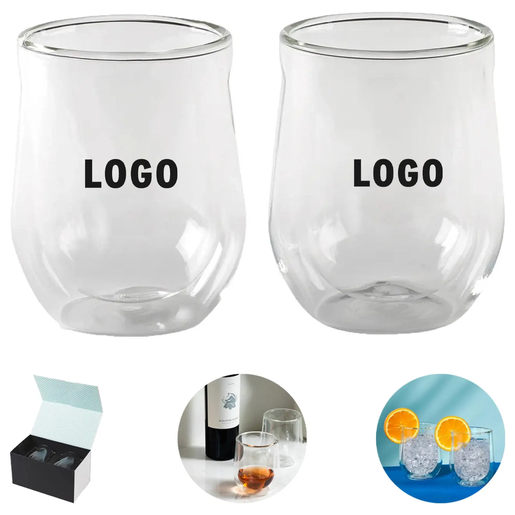 Elegant Double-Wall Drinkware Duo 2