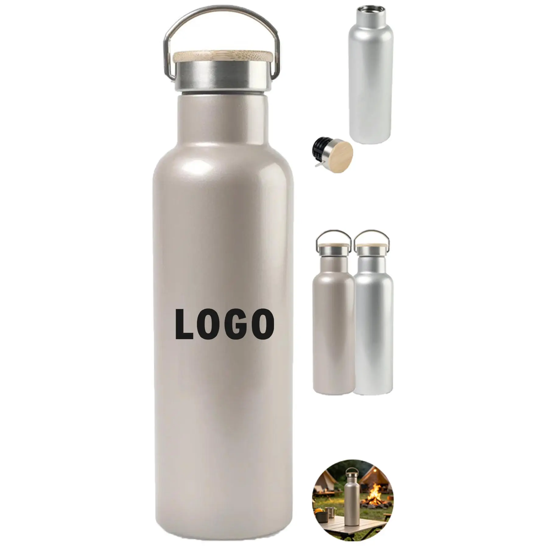 Elegant Metallic Wine Container 2