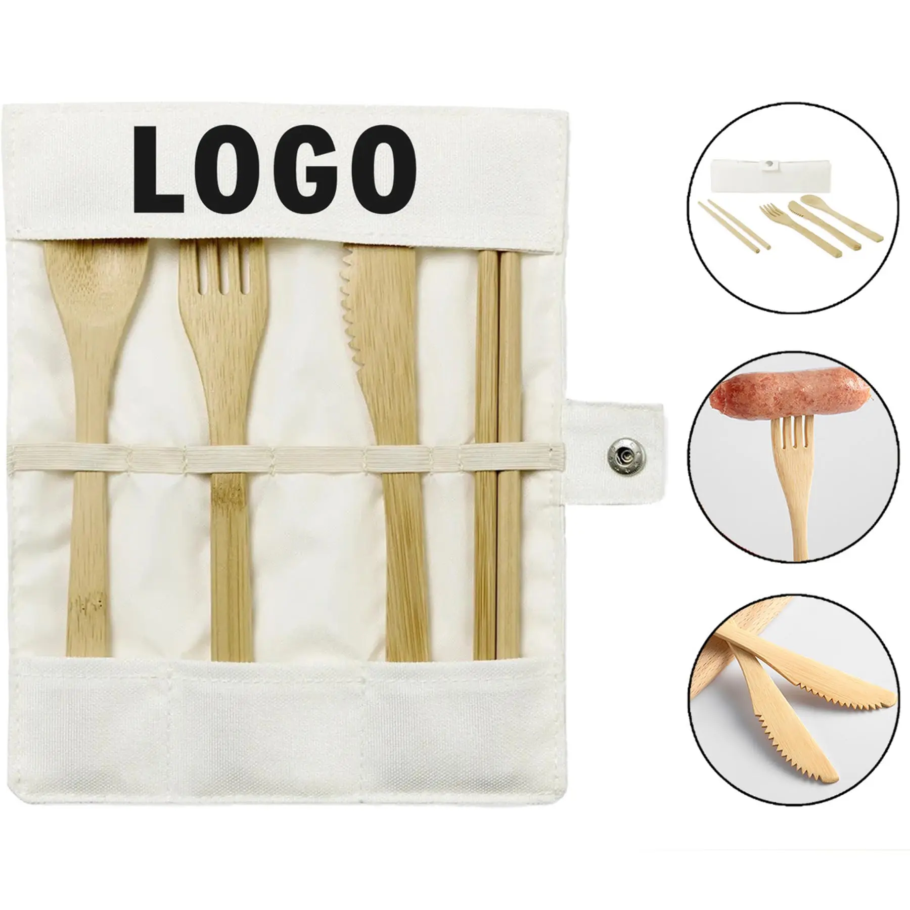 Eco-Friendly Bamboo Dining Set 2