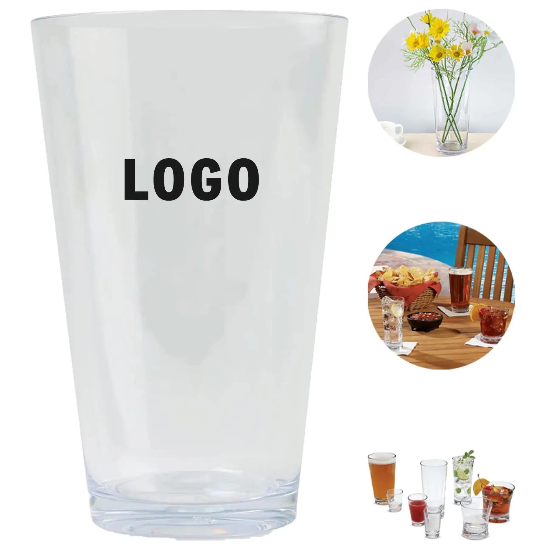 Evening Tritan Pint Glass - 16 Ounce 2