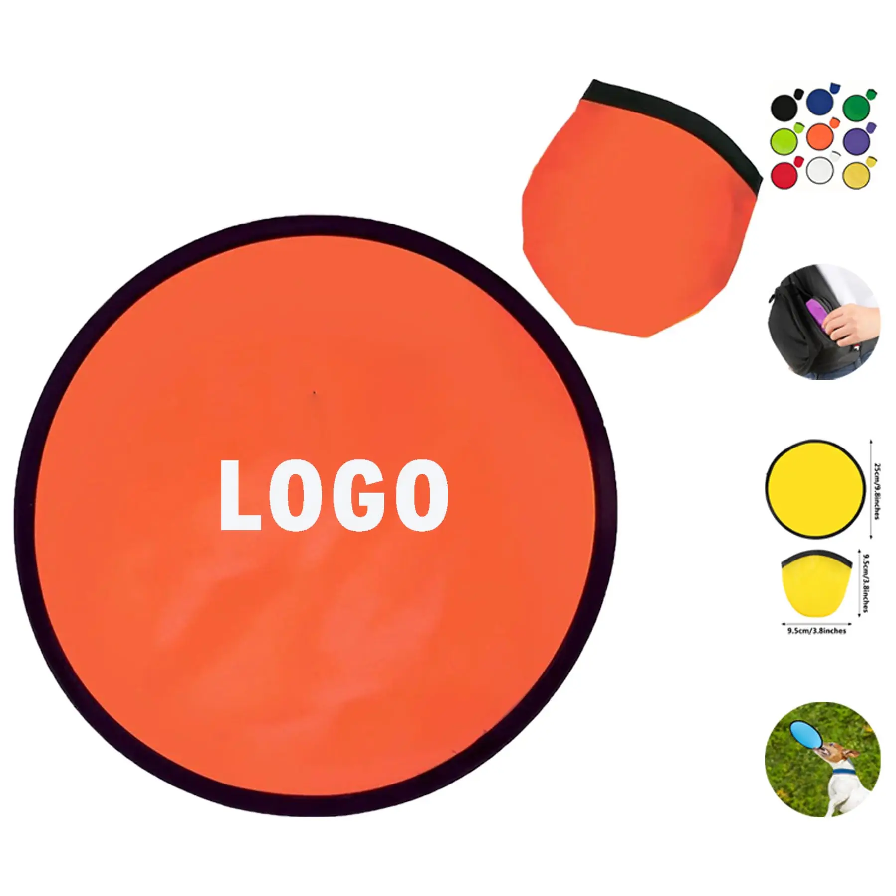 Portable Flying Disc with Pouch 2
