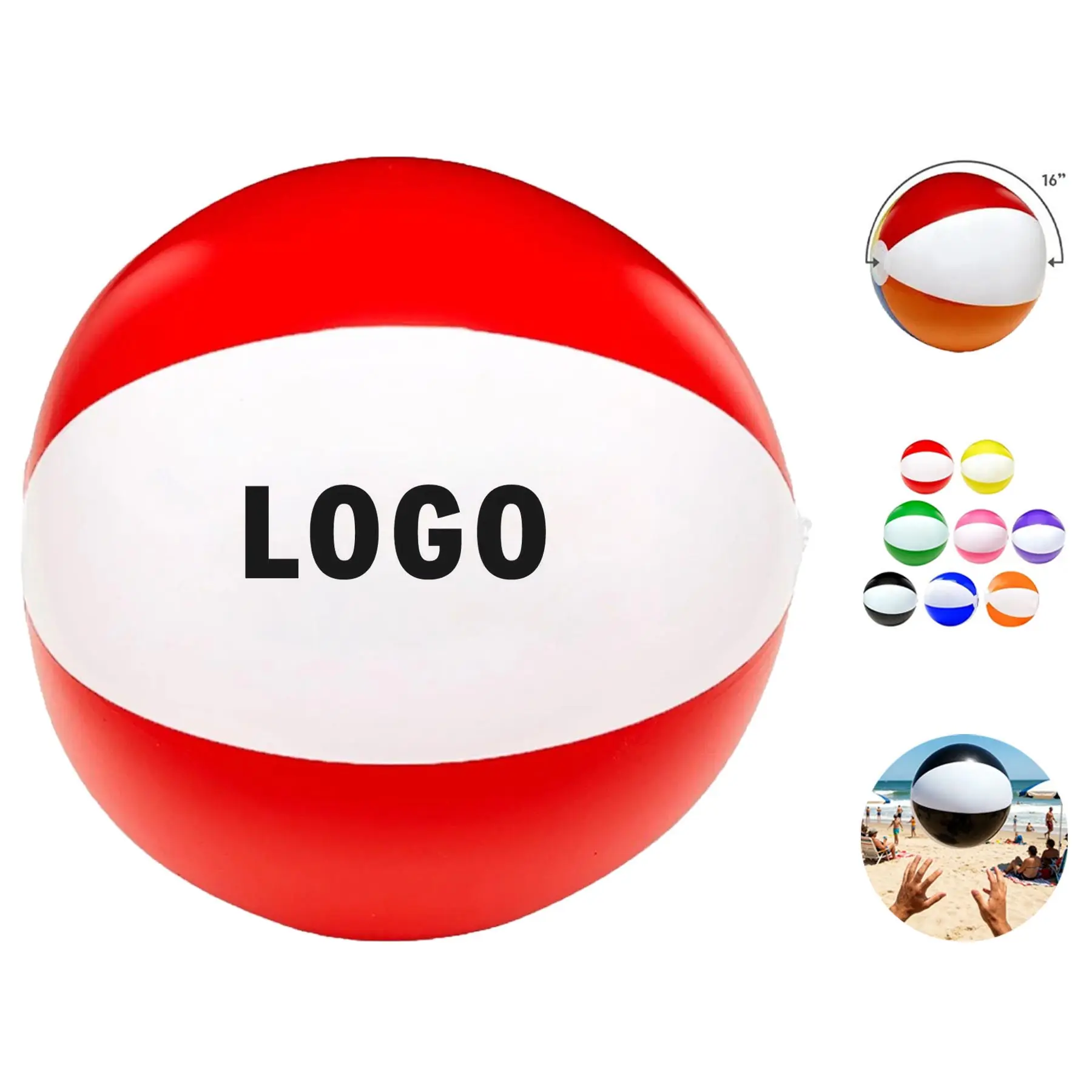 Large Dual-Color Inflatable Ball 2
