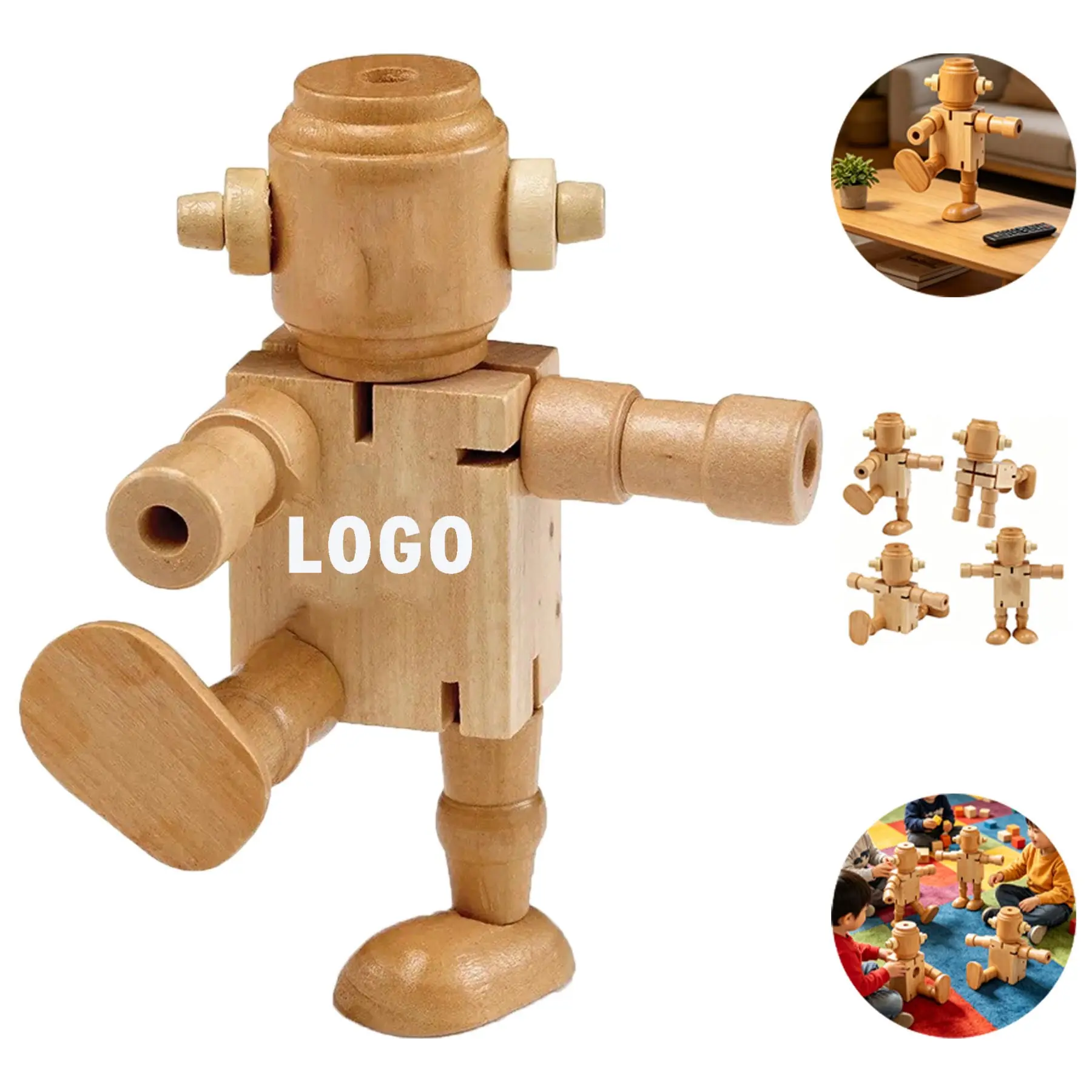 FlexiBot Wooden Poseable Figure 2