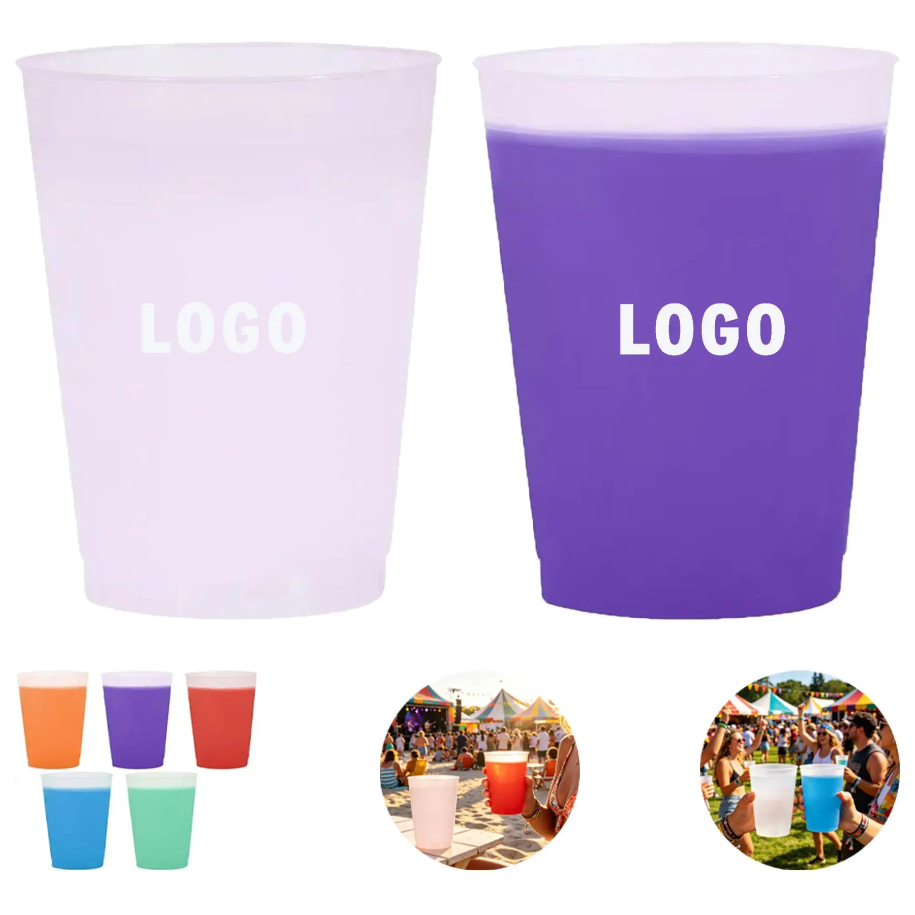 Frosted Color-Changing Reusable Cup 2