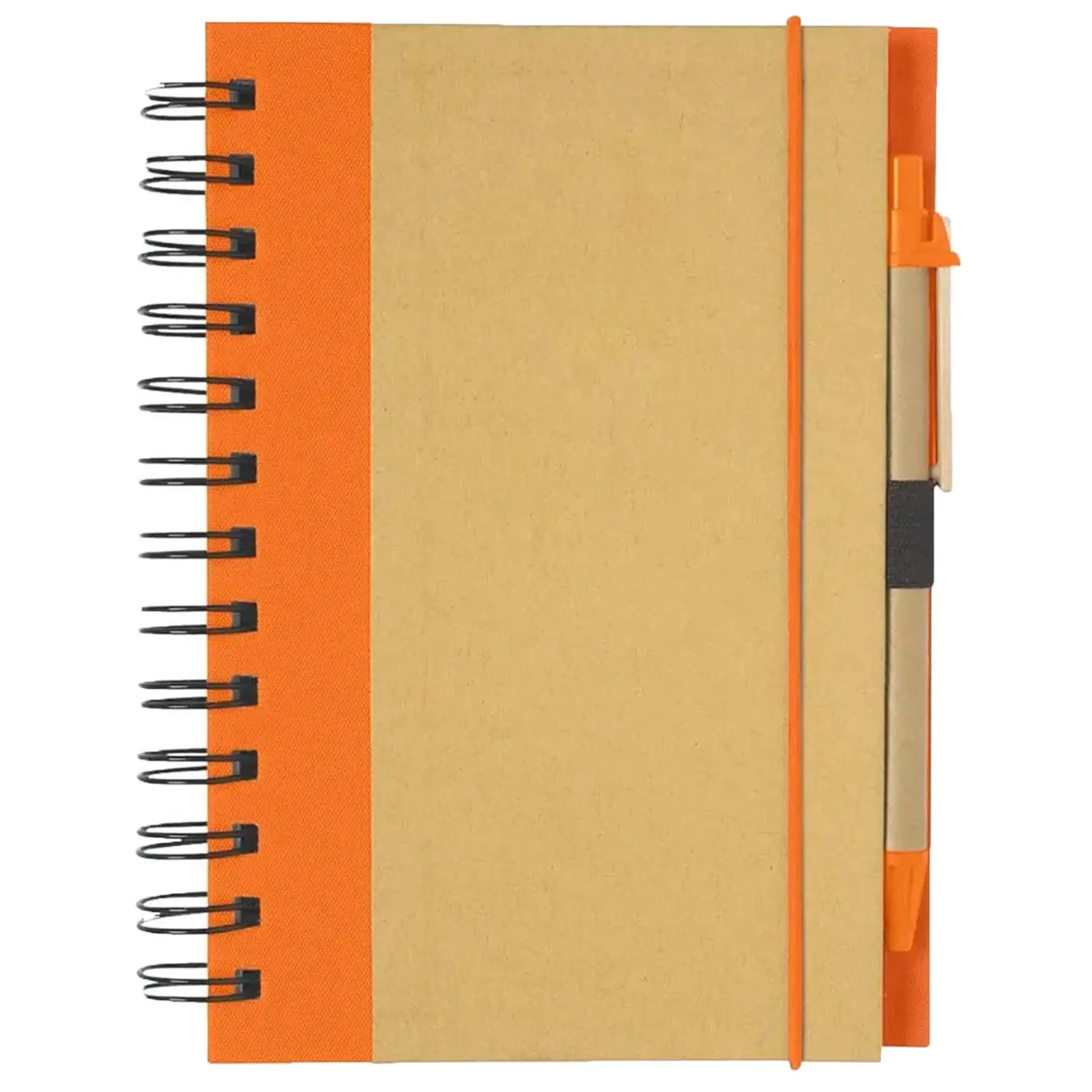 Vibrant Eco-Friendly Spiral Journal with Pen
