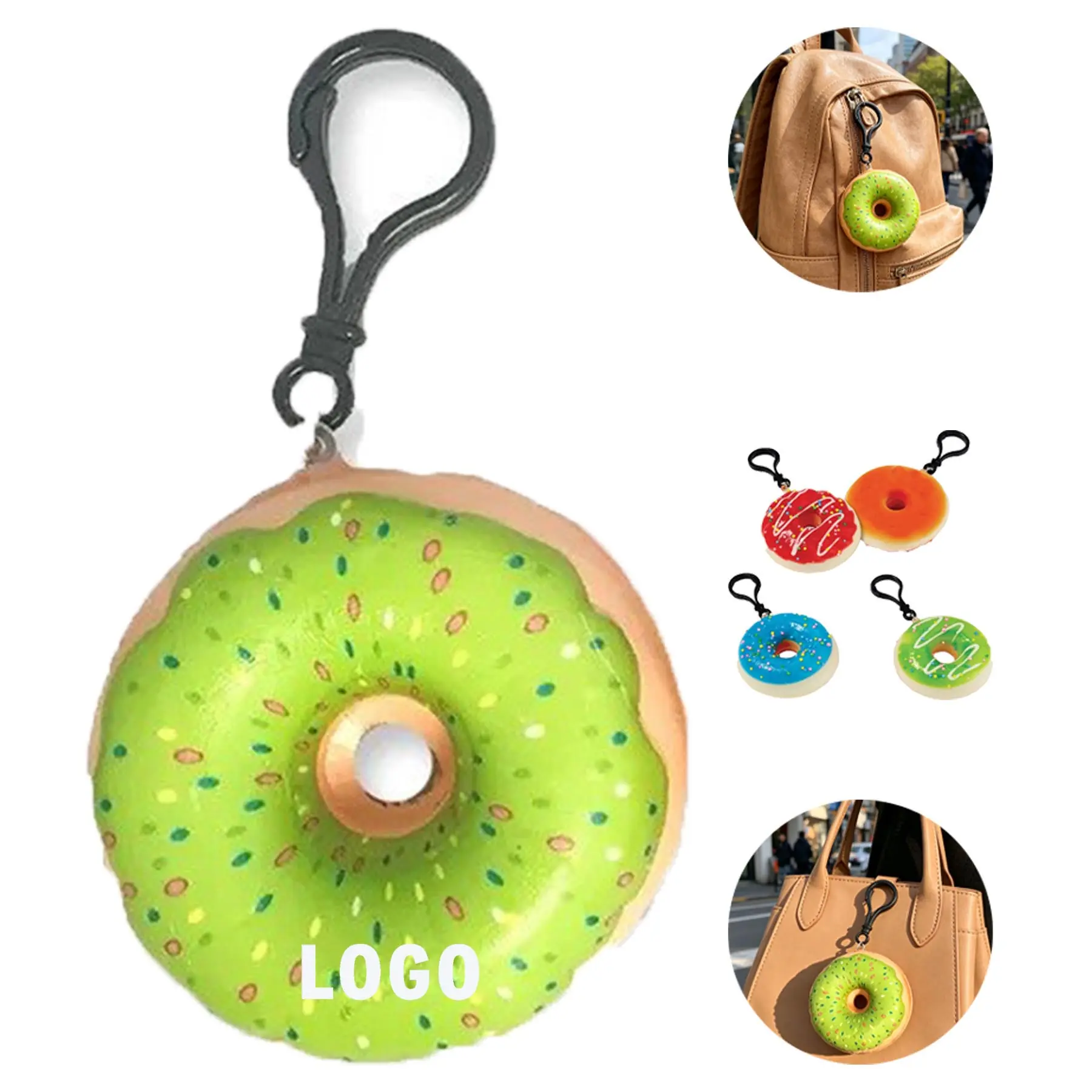 Soft Donut Keychain Charms 2