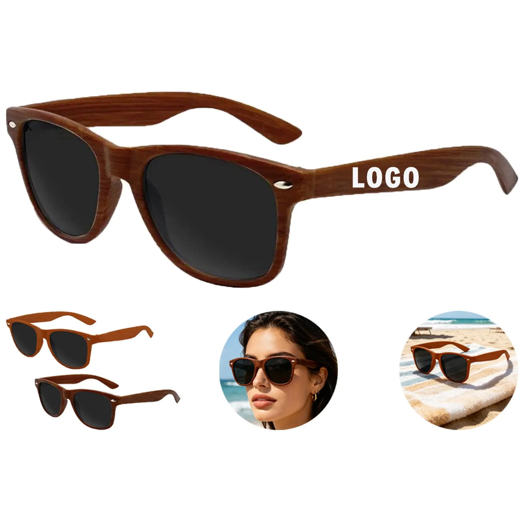 Timeless Wooden Frame Sunglasses 2