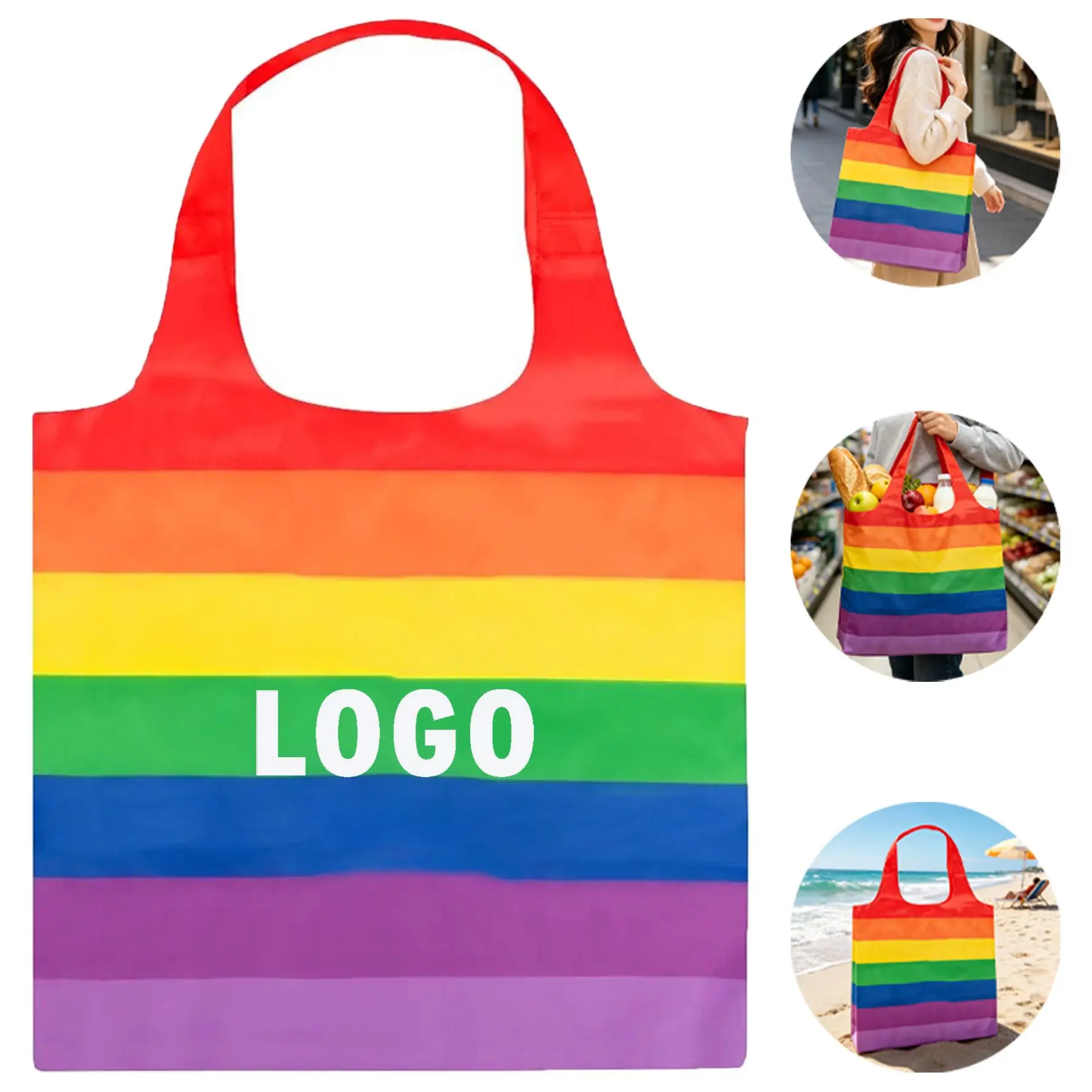 Vibrant Stripe Tote 2