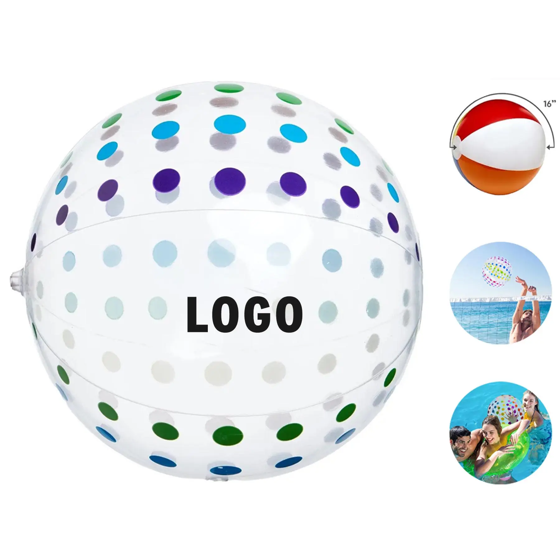 Colorful Dot Beach Ball 2