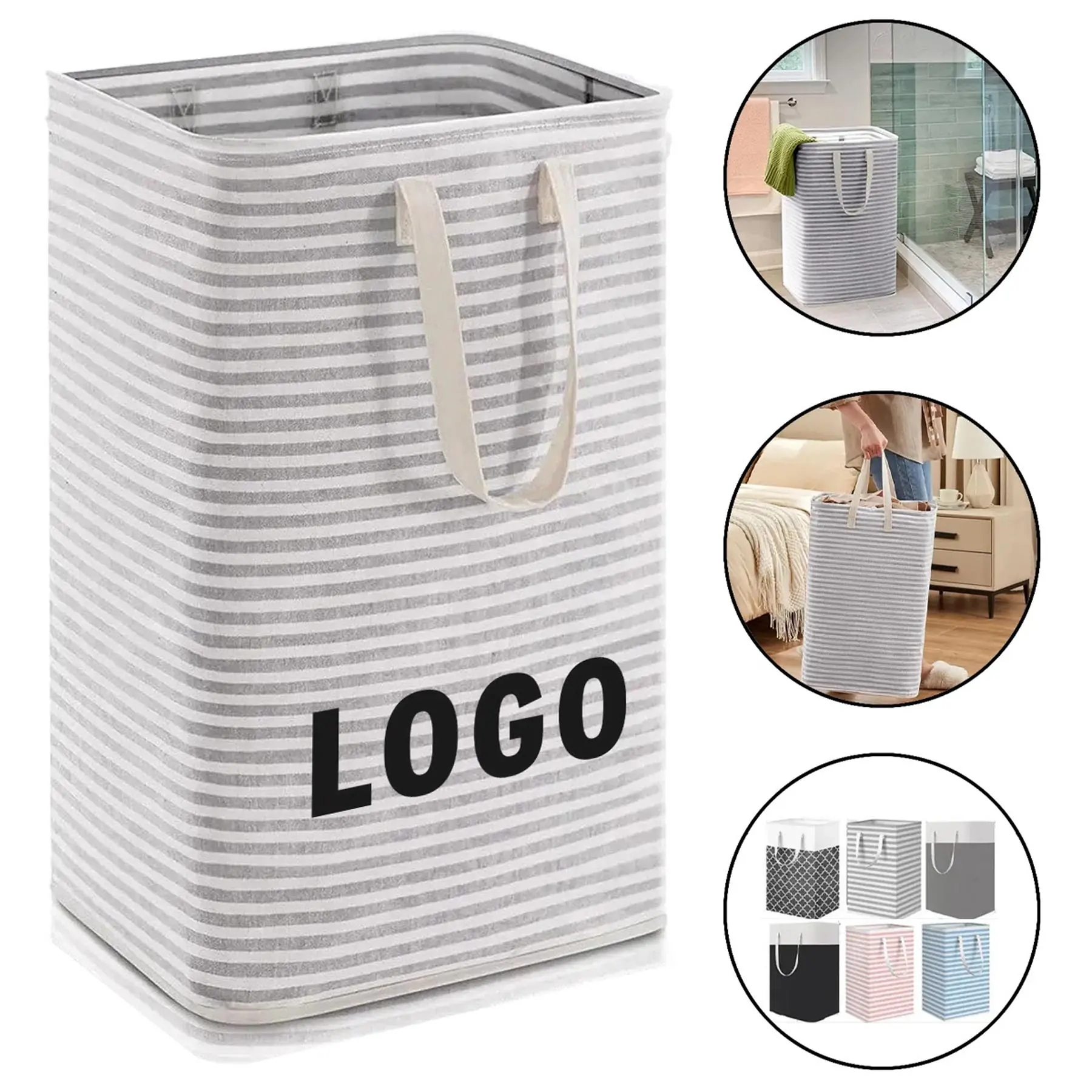 Collapsible Water-Resistant Laundry Hamper 2