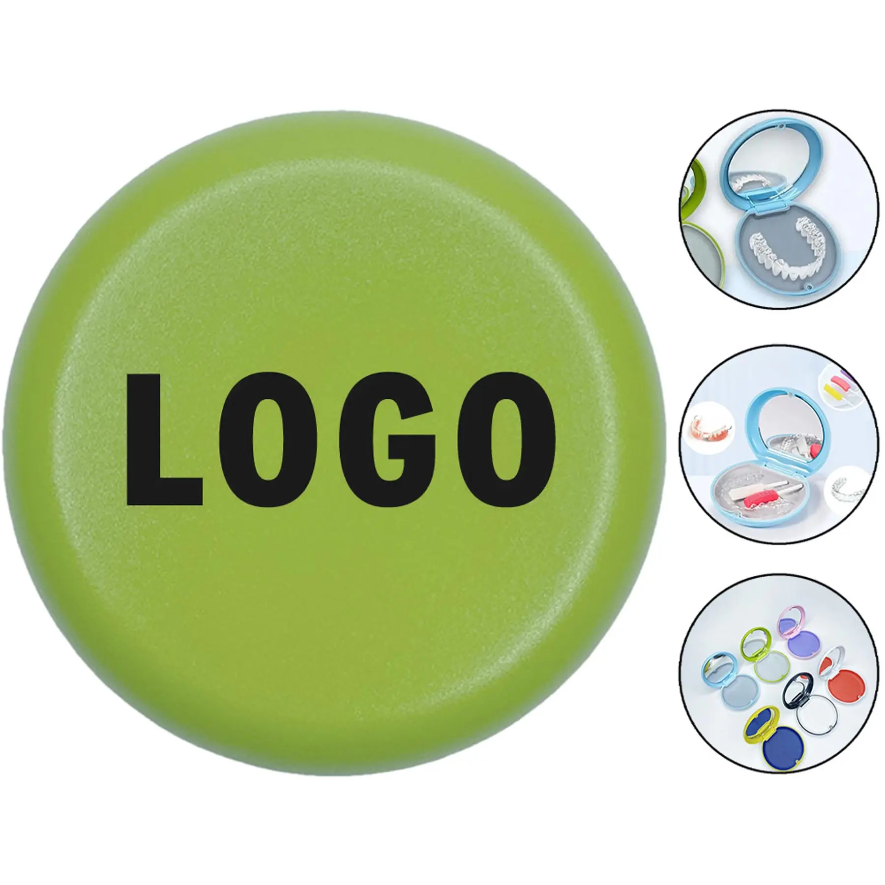 Compact Dental Storage Container with Integrated Mirror 2