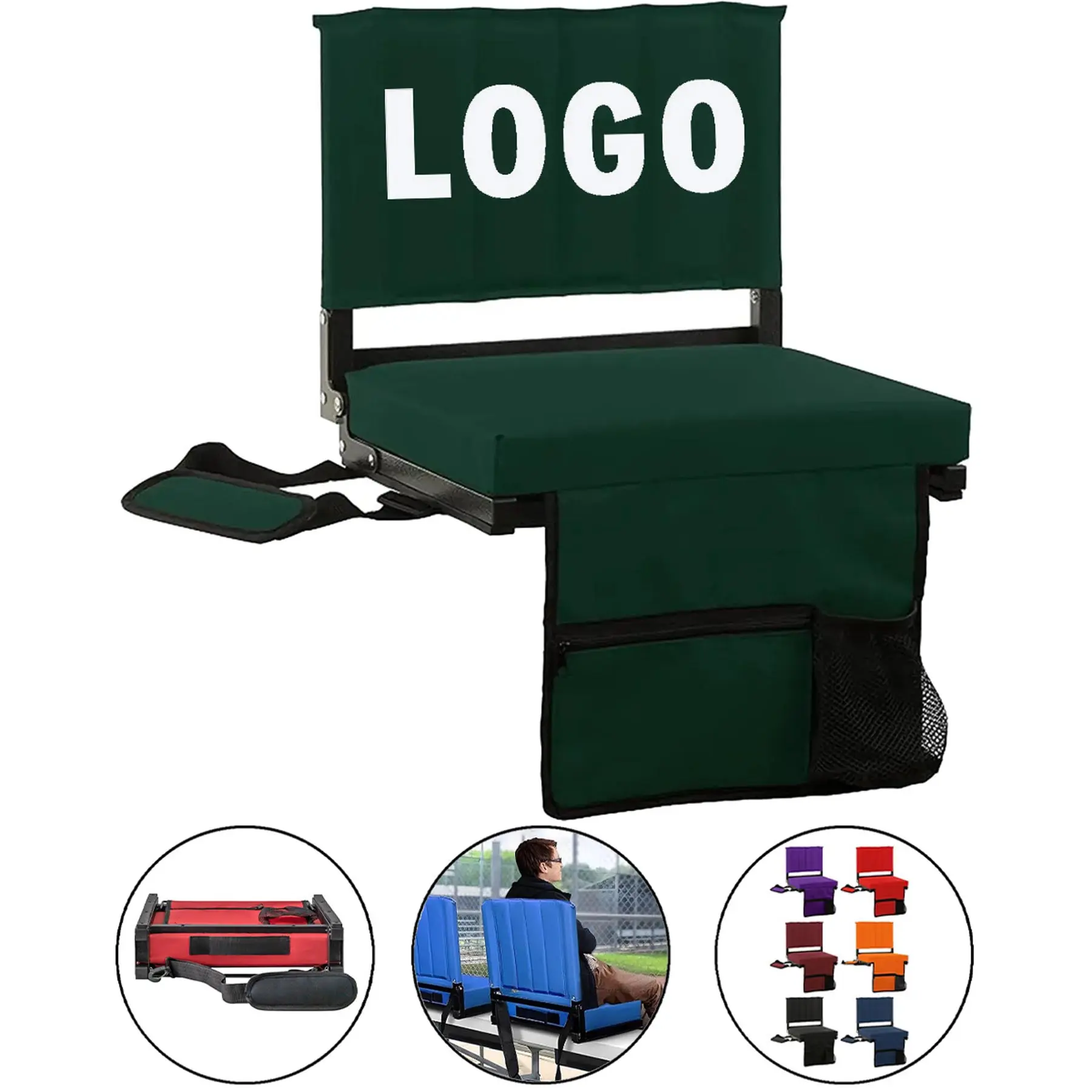 Collapsible Arena Seating with Lumbar Support 2