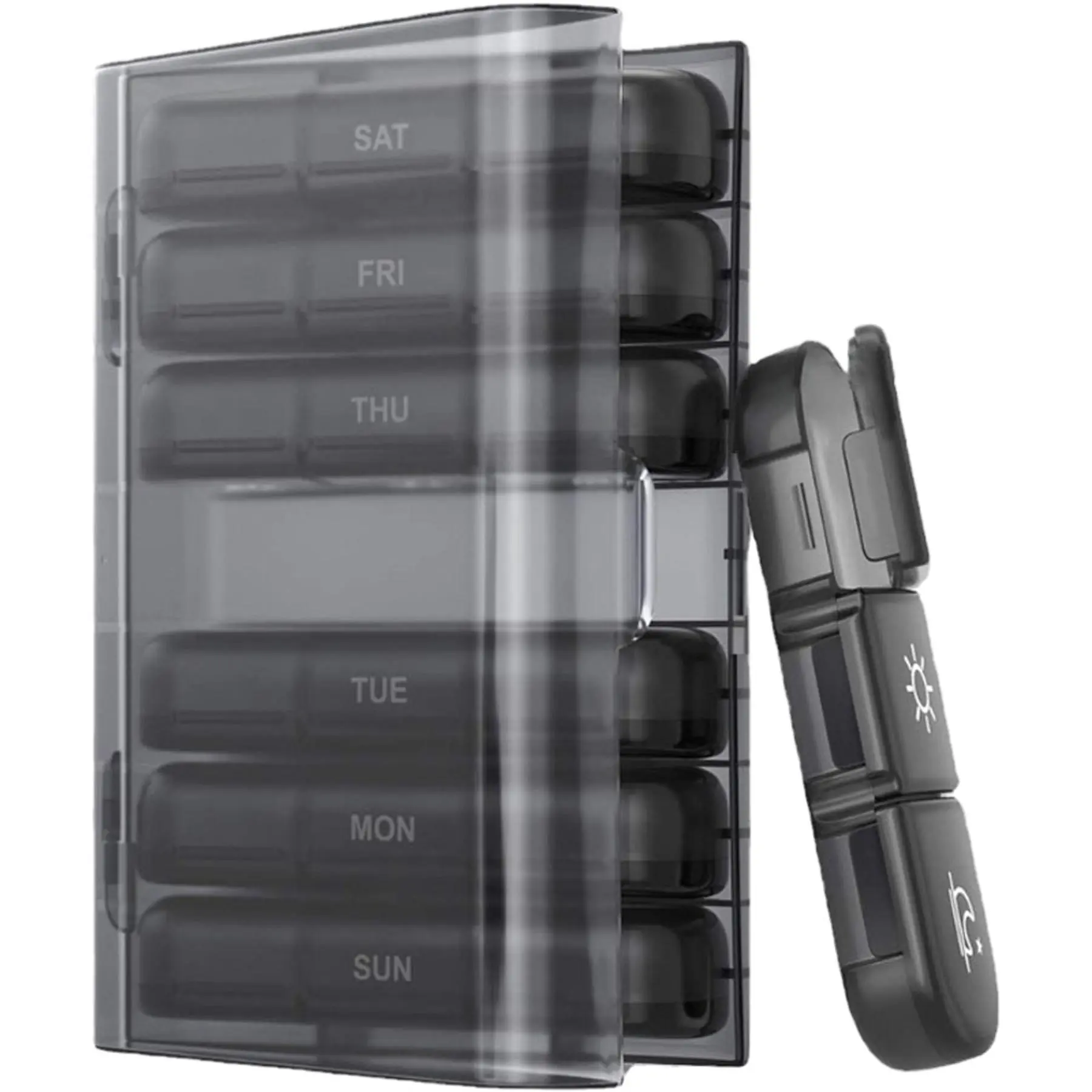 Weekly Pill Organizer with Spacious Compartments