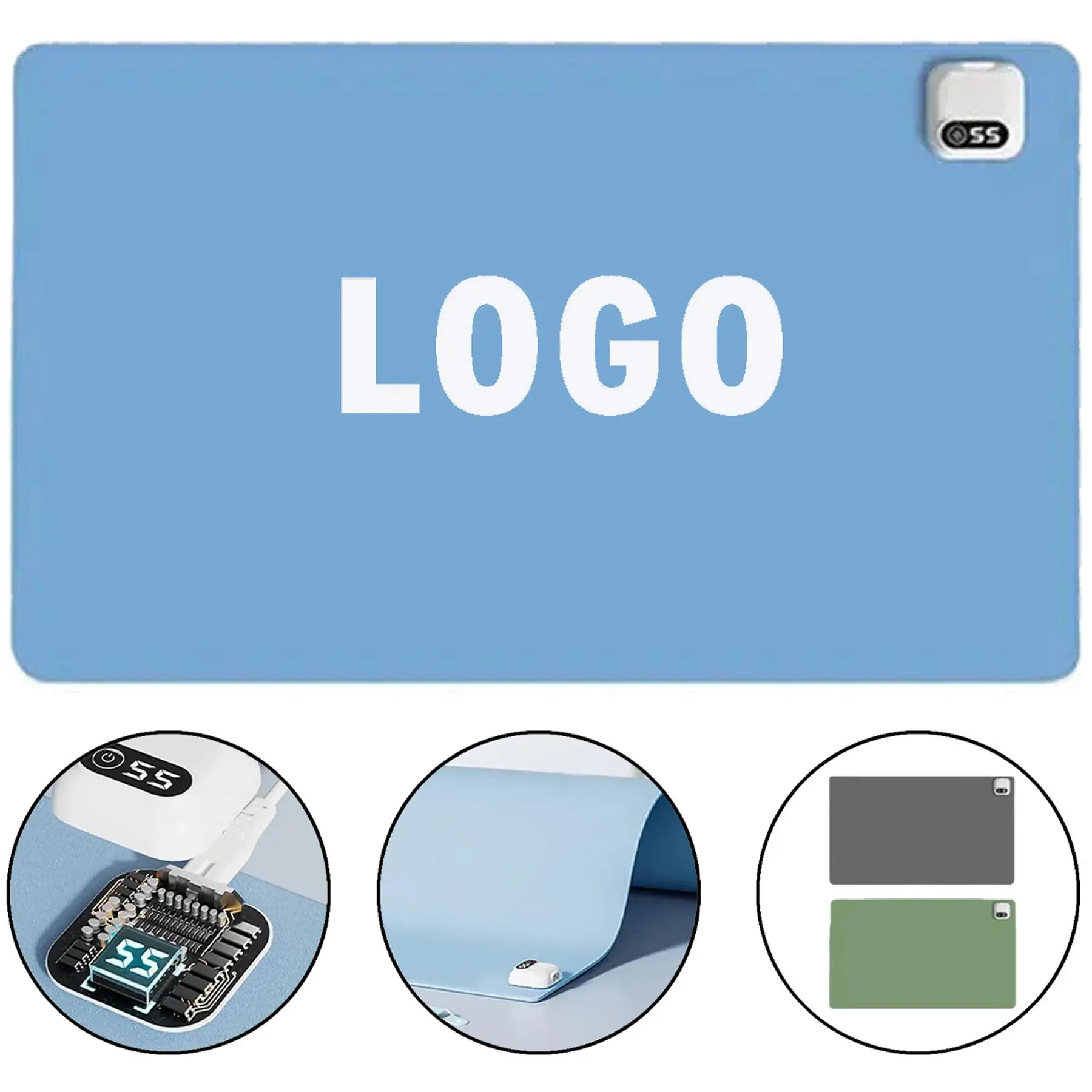 Cozy Fabric Temperature-Regulating Desk & Mouse Mat 2