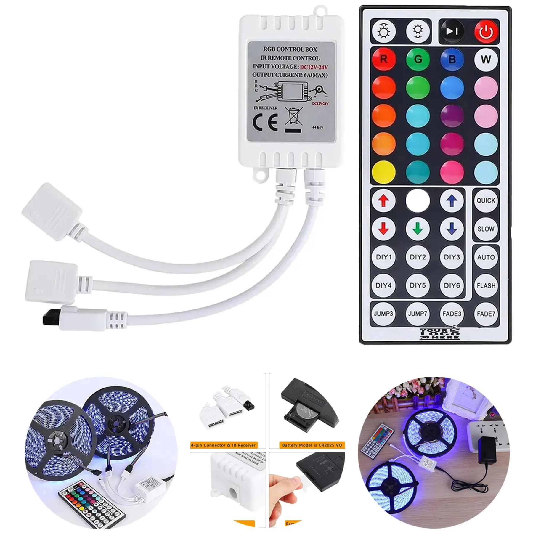 Dual-Control RGB LED Strip Kit 2