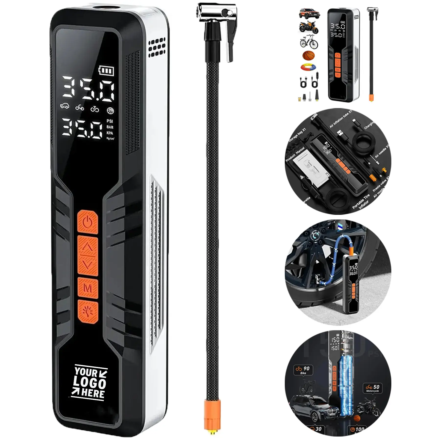 Compact Portable Tire Inflator 2
