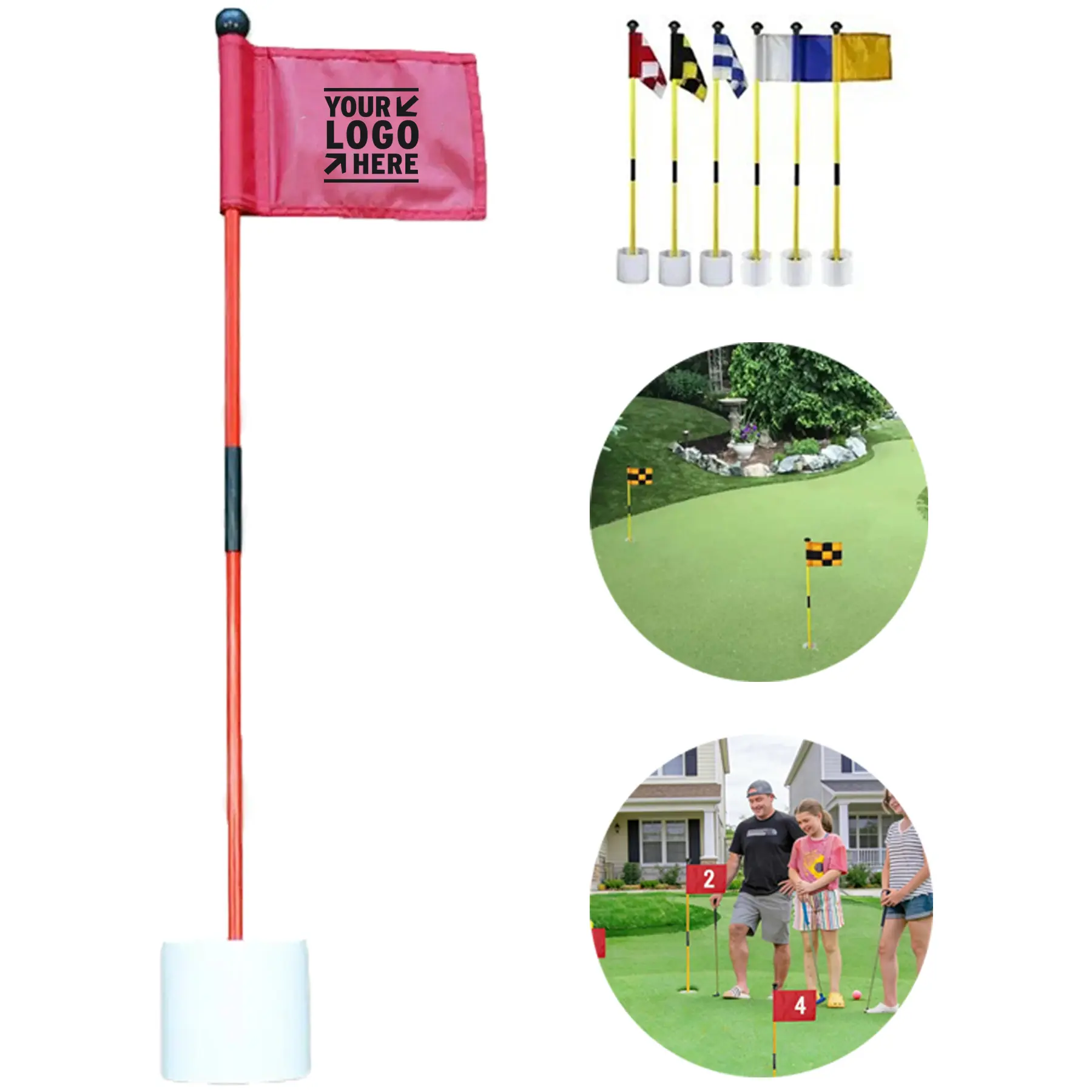 Portable Golf Practice Marker Set 2