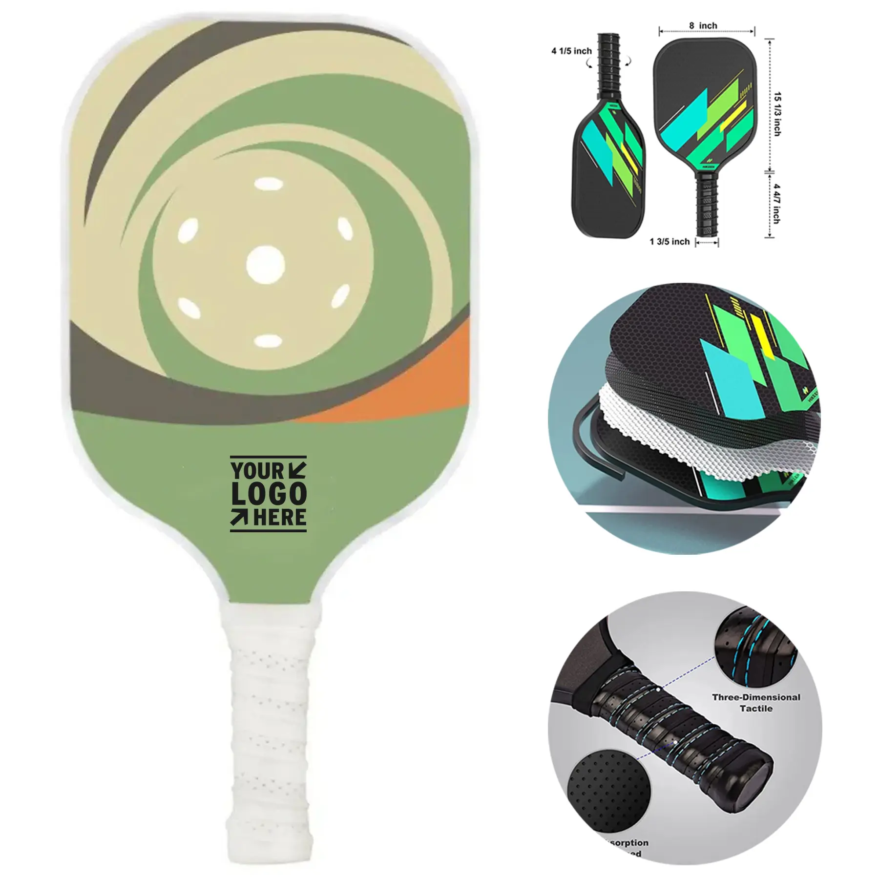 Premium Fiberglass Pickleball Paddle 2