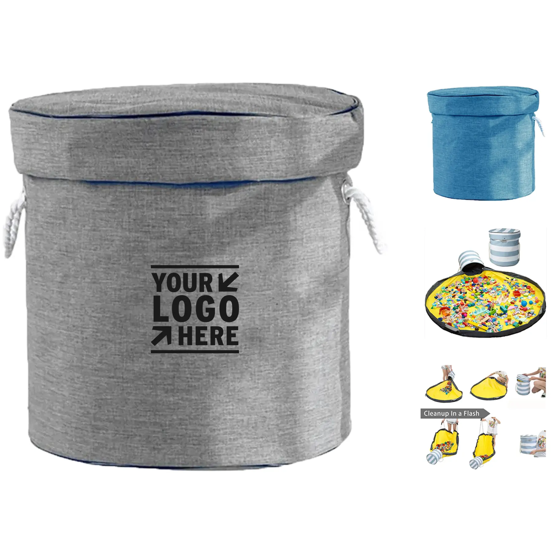 Kids' Playtime Fabric Storage Bin 2