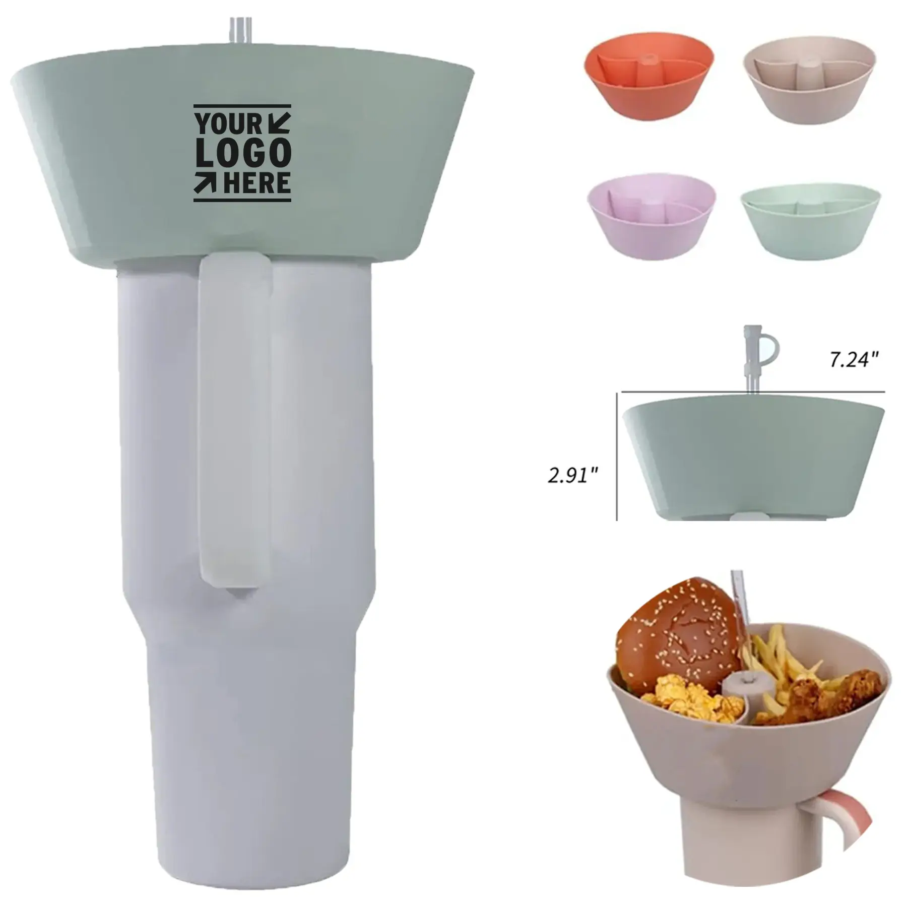 Snack Bowl for Insulated Mug Tray 2