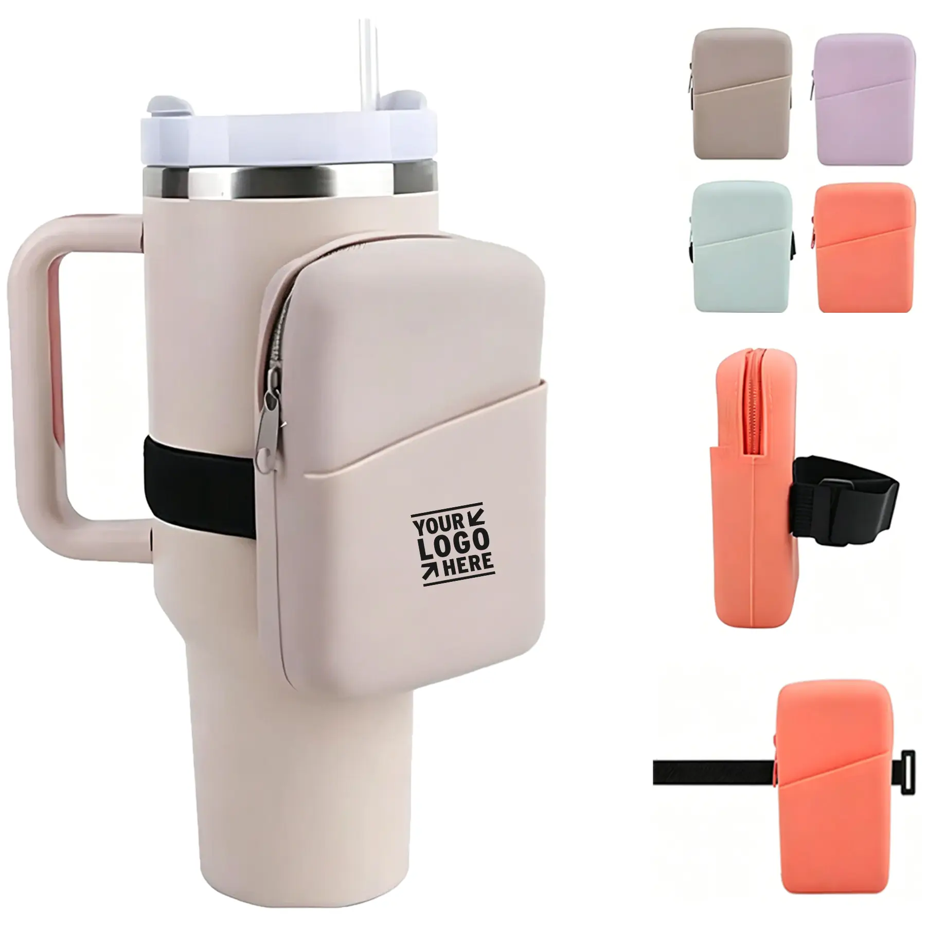 Flexible Silicone Drink Container Sleeve 2