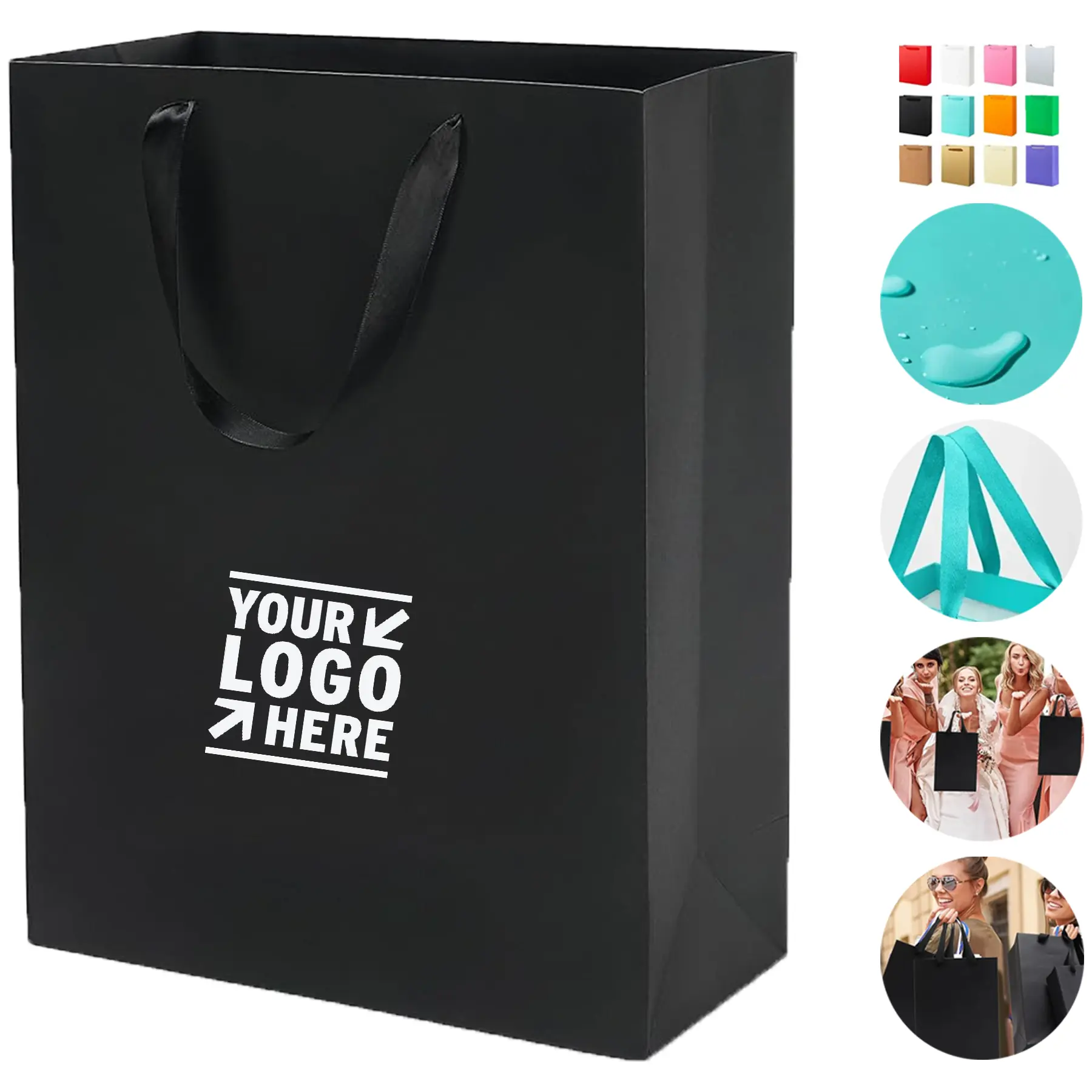 Premium White Paper Tote Bag 2