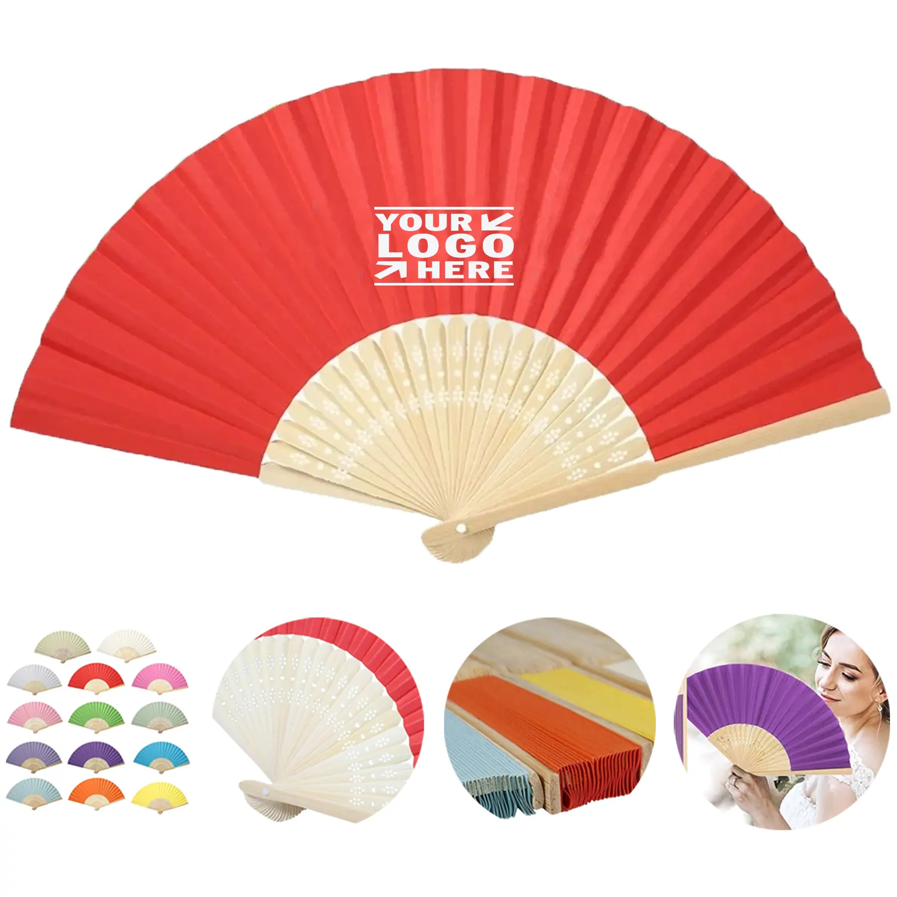 Summer Breeze Bamboo Folding Fan 2