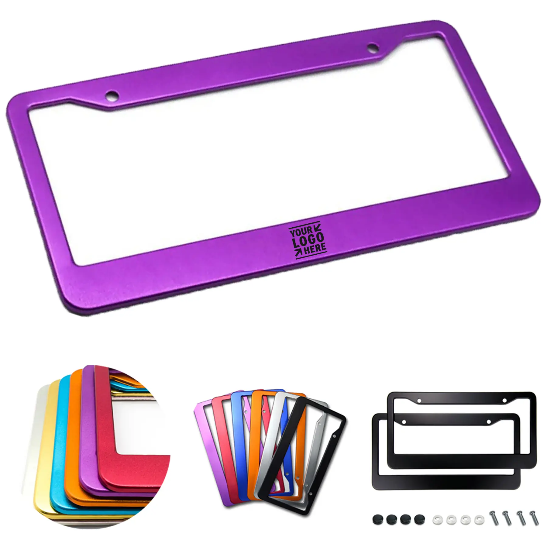 Premium Aluminum Car License Plate Frame 2