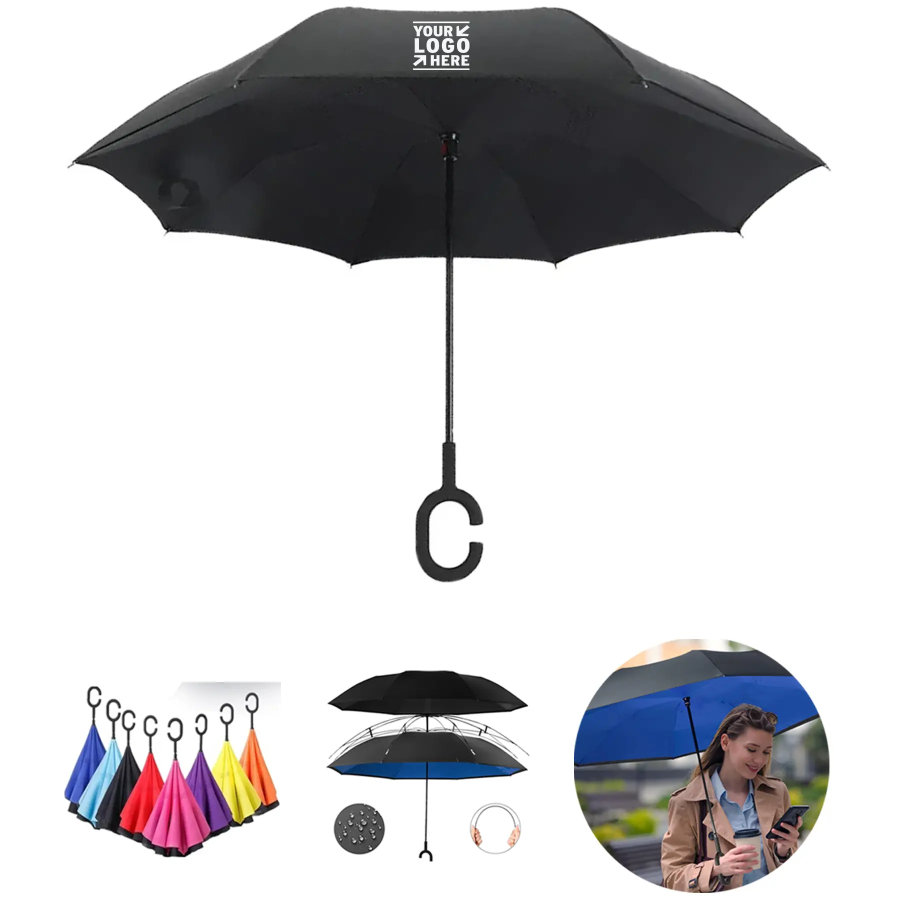 Compact Inverted Car Umbrella 2