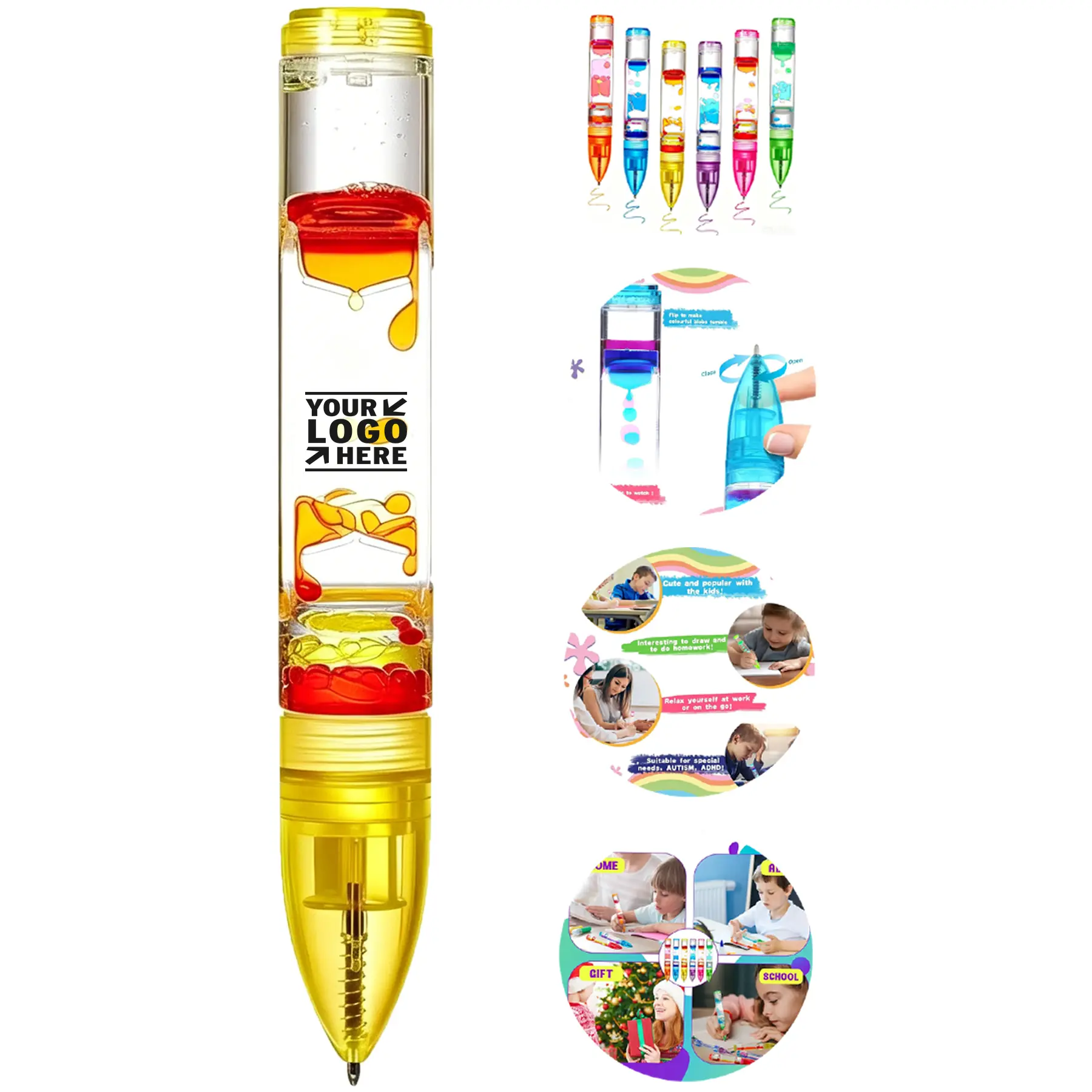 Colorful Gravity Flow Writing Tools 2
