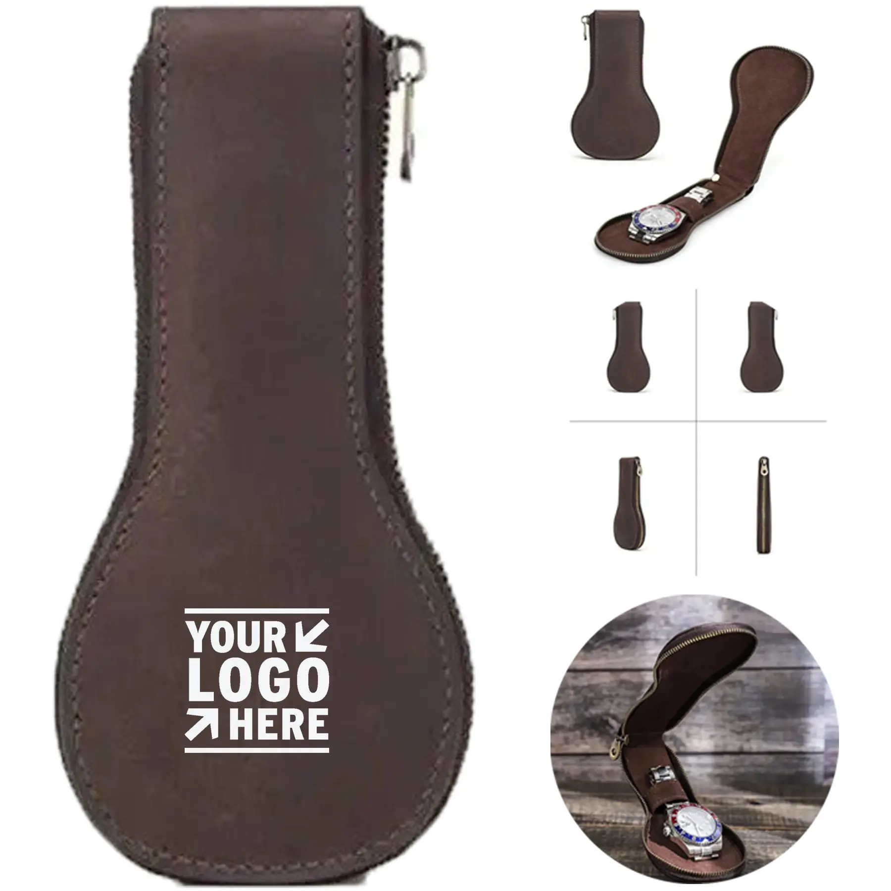Premium Leather Watch Storage Case 2