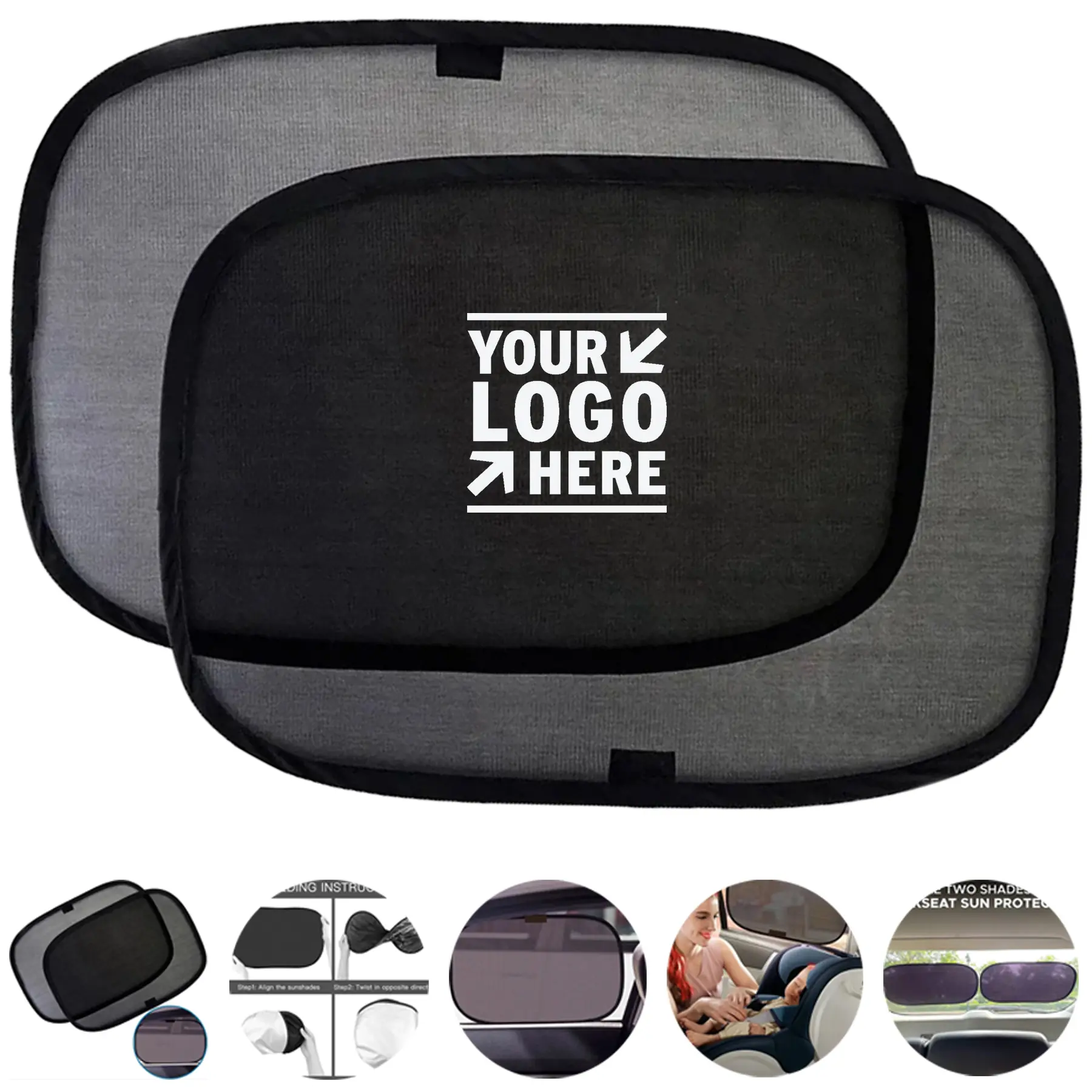 Dual Car Window Sun Protection Mesh 2