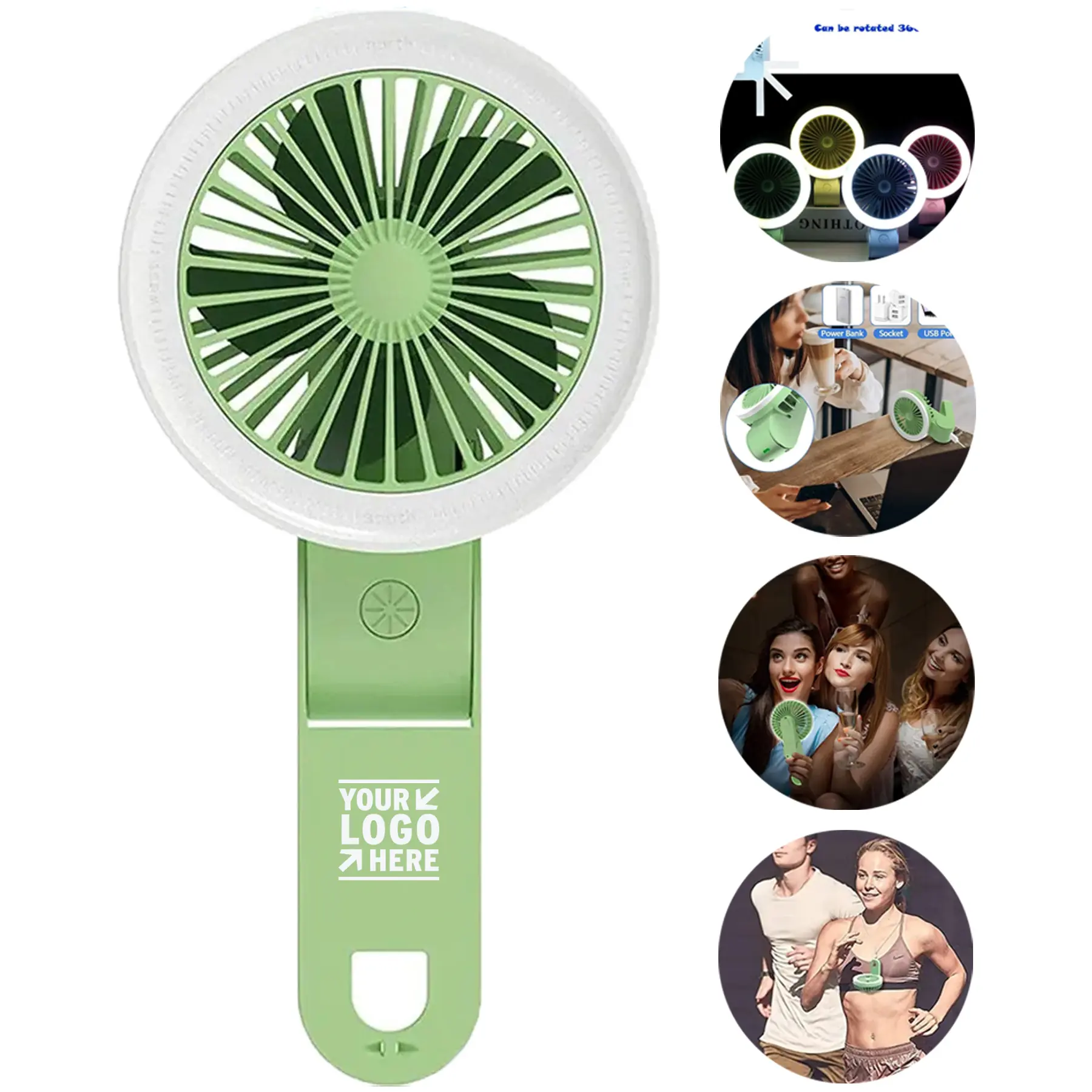 Portable Clip Fan with Light 2