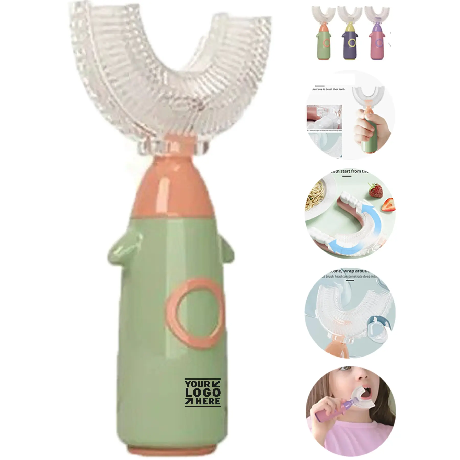 Kids U-Shape Silicone Toothbrush 2